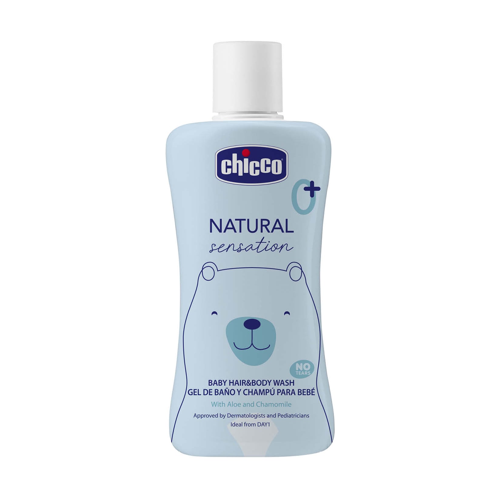 Дитячий гель-шампунь Chicco Natural Sensation Baby Hair &amp; Body Wash з алое вера та ромашкою, 200 мл
