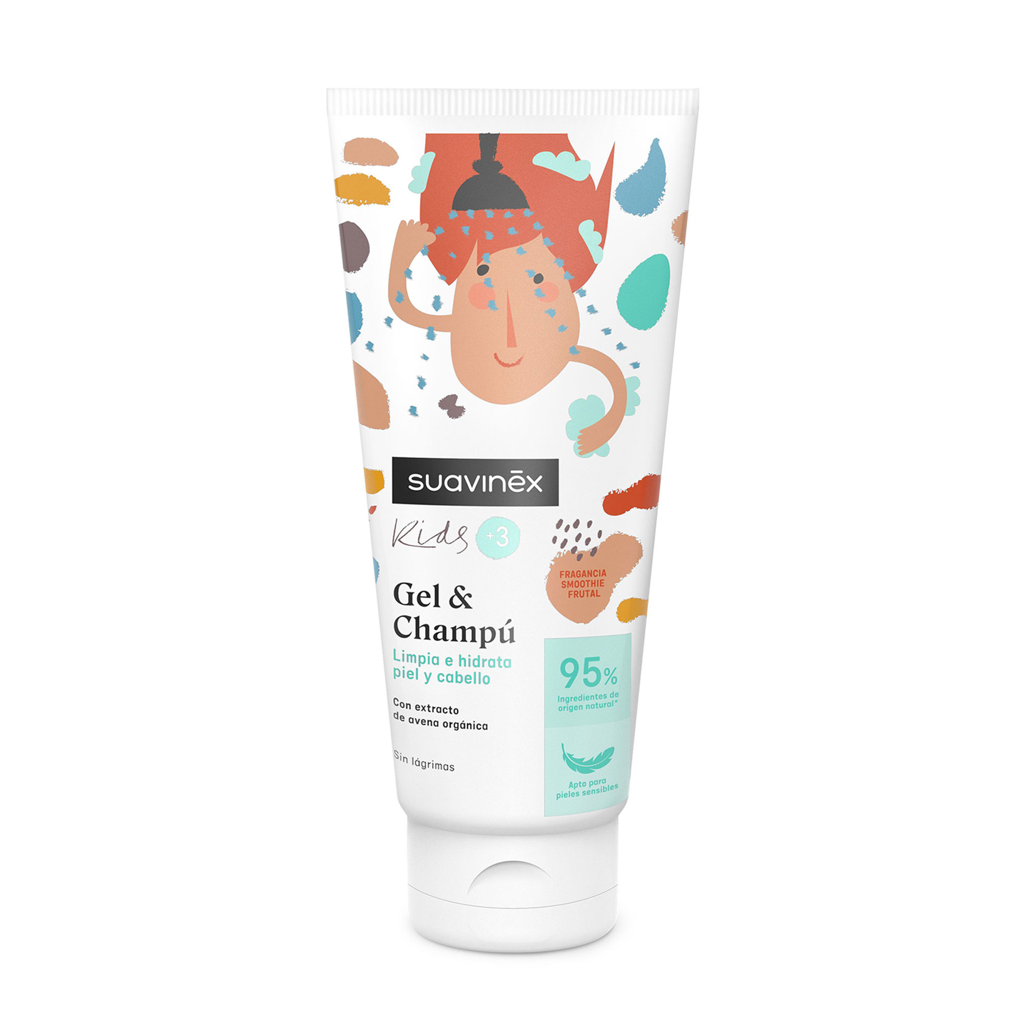 Дитячий гель-шампунь для тіла та волосся Suavinex Kids Gel &amp; Shampoo, від 3 років, 200 мл