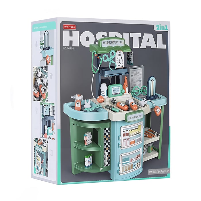 Дитячий ігровий набір 2 в 1 VANYEH Hospital, від 3 років (14P08)