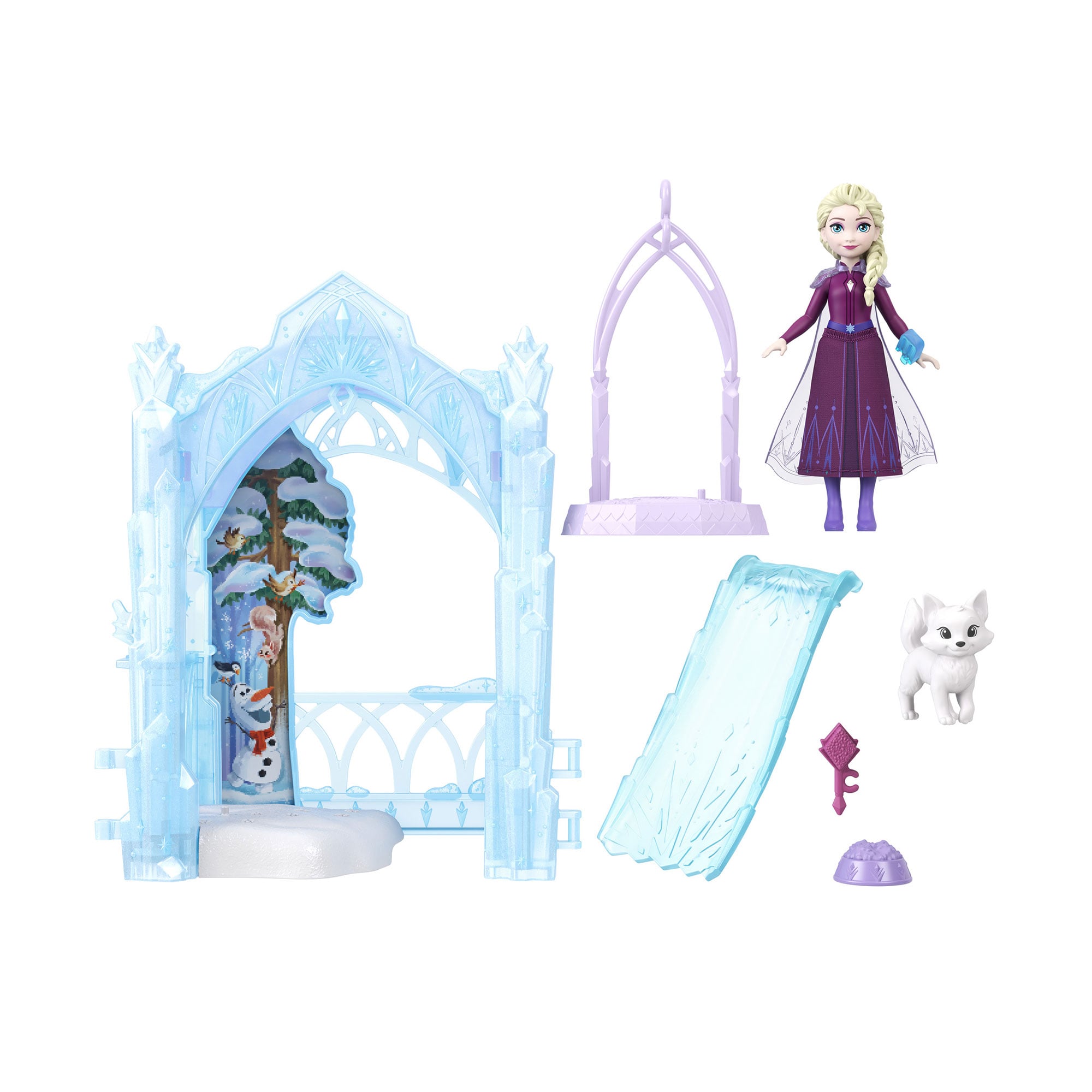 Дитячий ігровий набір Disney Frozen Таємне місце Ельзи, від 3 років, 7 деталей (JFG29)