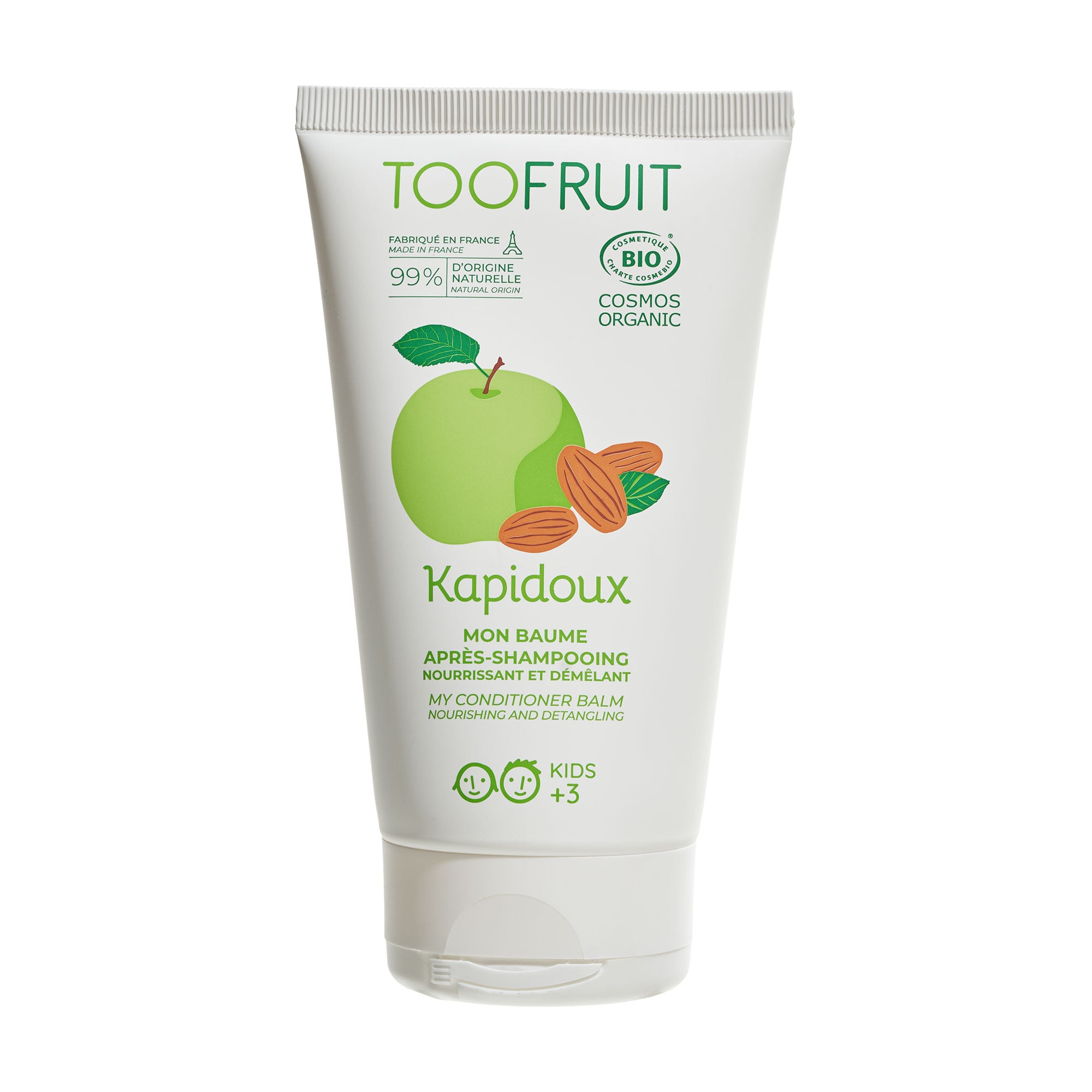Дитячий кондиціонер для волосся TOOFRUIT My Conditioner Nourishing And Detangling Balm Яблуко-Мигдаль, від 3 років, 150 мл