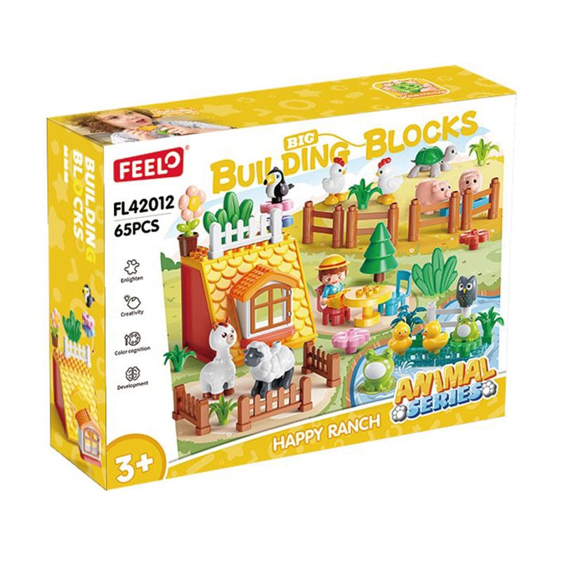 Дитячий конструктор FEELO TOYS Моя ферма, 65 деталей, від 3 років (FL42012)