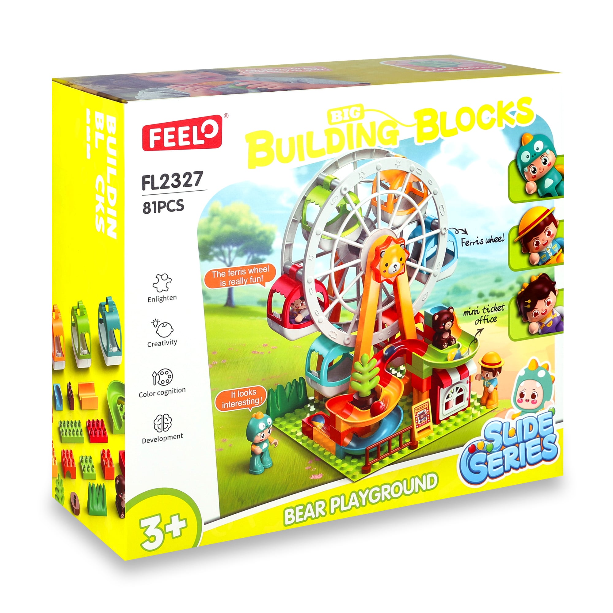 Дитячий конструктор FEELO TOYS Оглядове колесо, 81 деталь, від 3 років (FL2327)