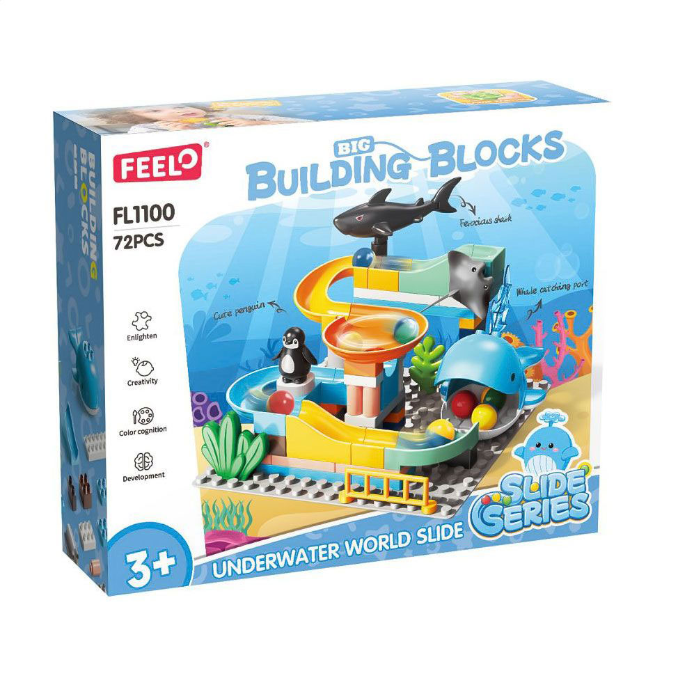 Дитячий конструктор FEELO TOYS Спуск морської акули, 72 деталі, від 3 років (FL1100)