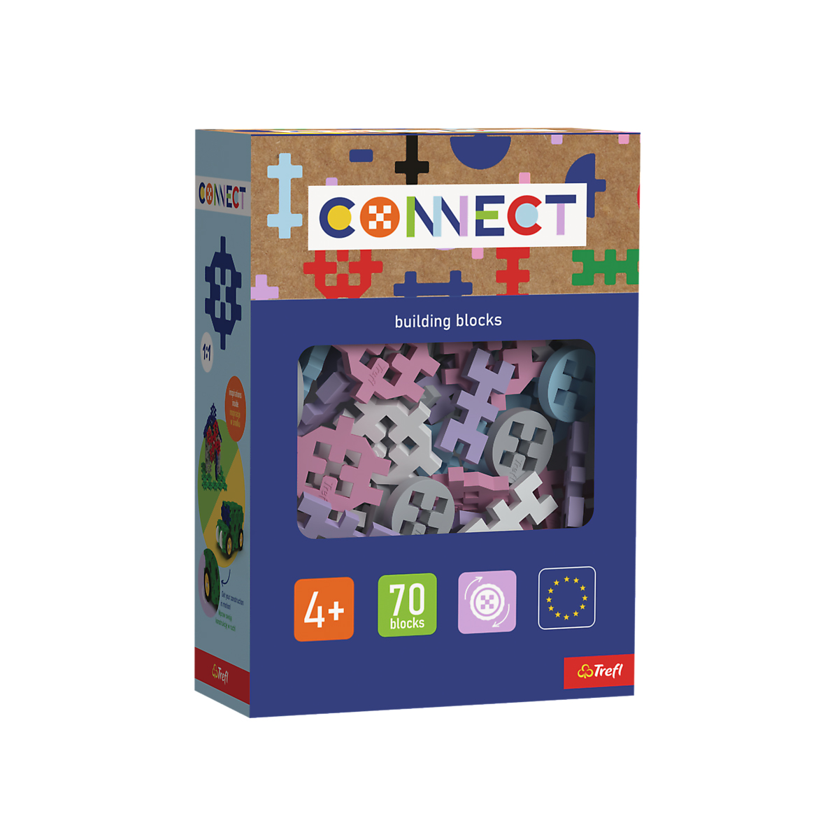 Дитячий конструктор Trefl Connect Girls, від 4 років, 70 деталей (61982)