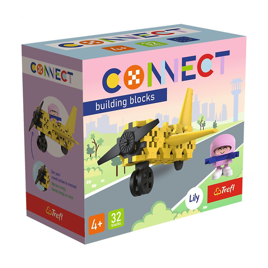Дитячий конструктор Trefl Connect Літак, від 4 років, 32 деталі (62042)