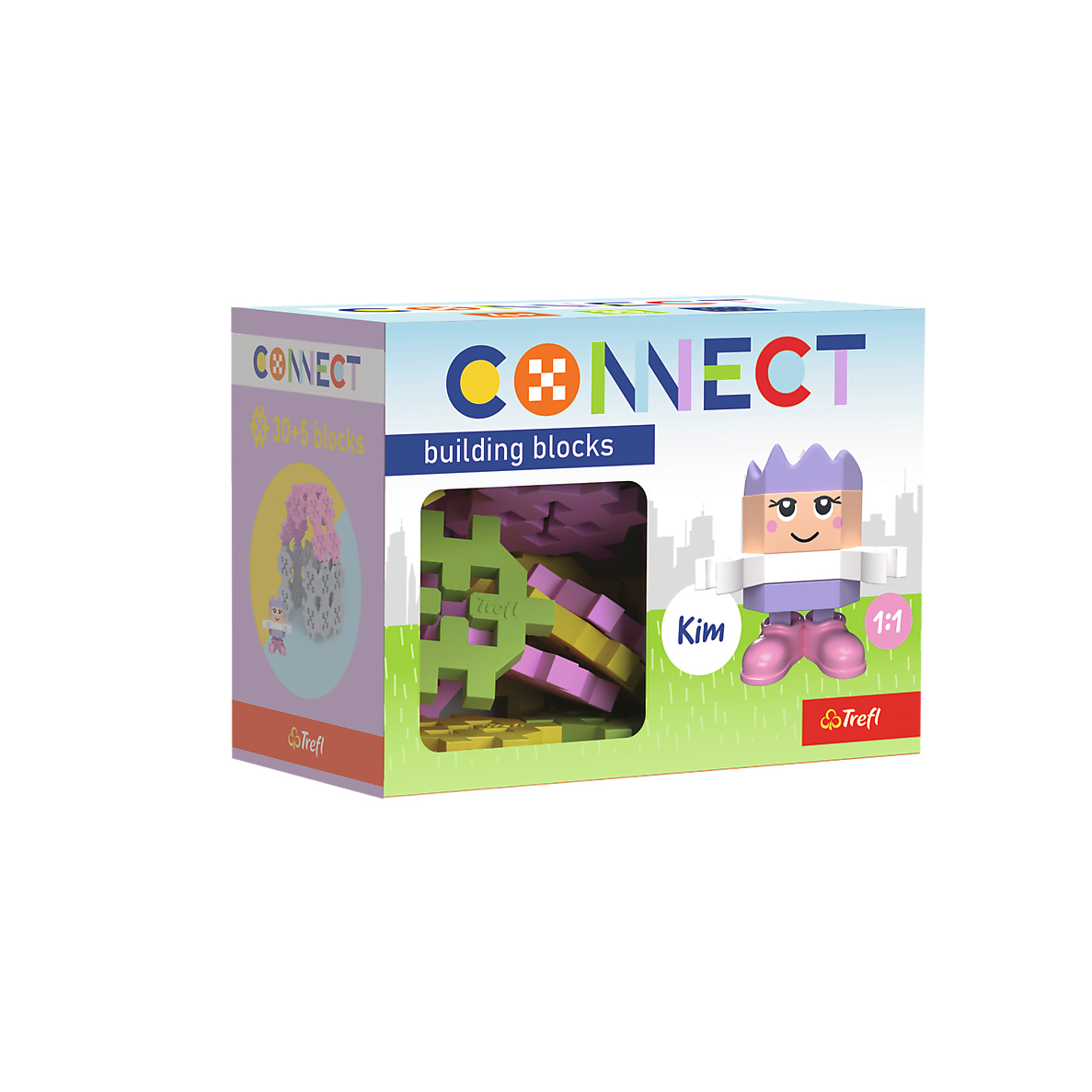 Дитячий конструктор Trefl Connect з ігровою фігуркою Kim, від 4 років, 35 деталей (62003)