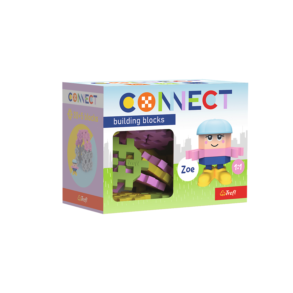 Дитячий конструктор Trefl Connect з ігровою фігуркою Zoe, від 4 років, 35 деталей (61980)