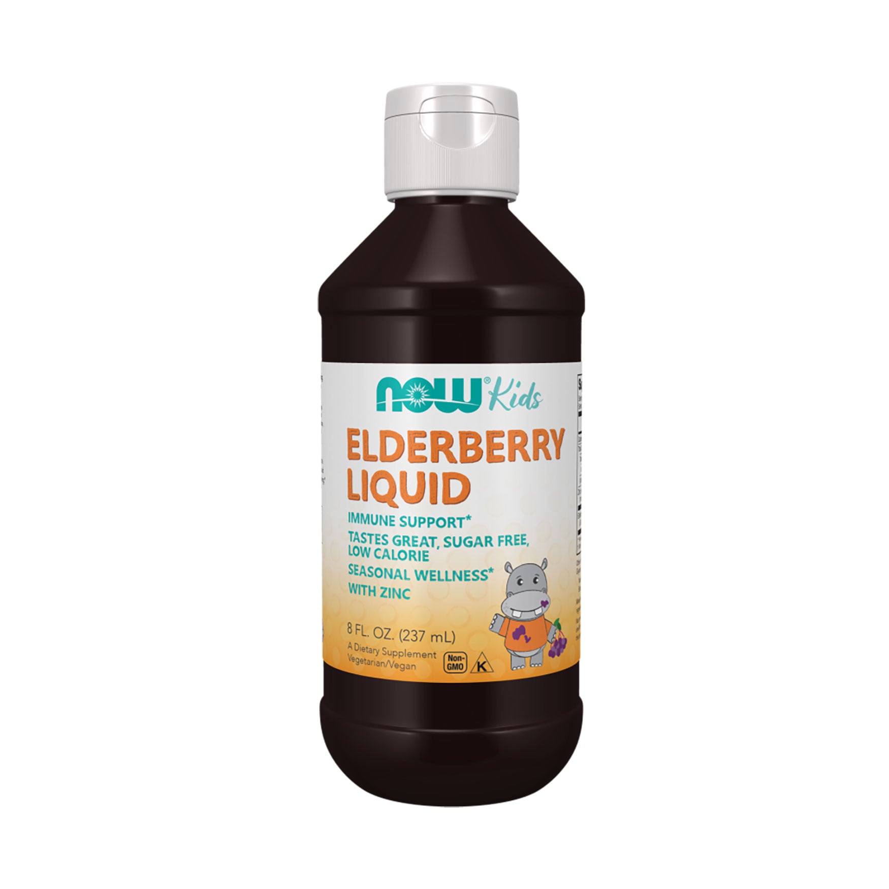 Дитячий концентрат бузини Now Foods Elderberry Liquid for Kids 500 мг, в рідині, 237 мл