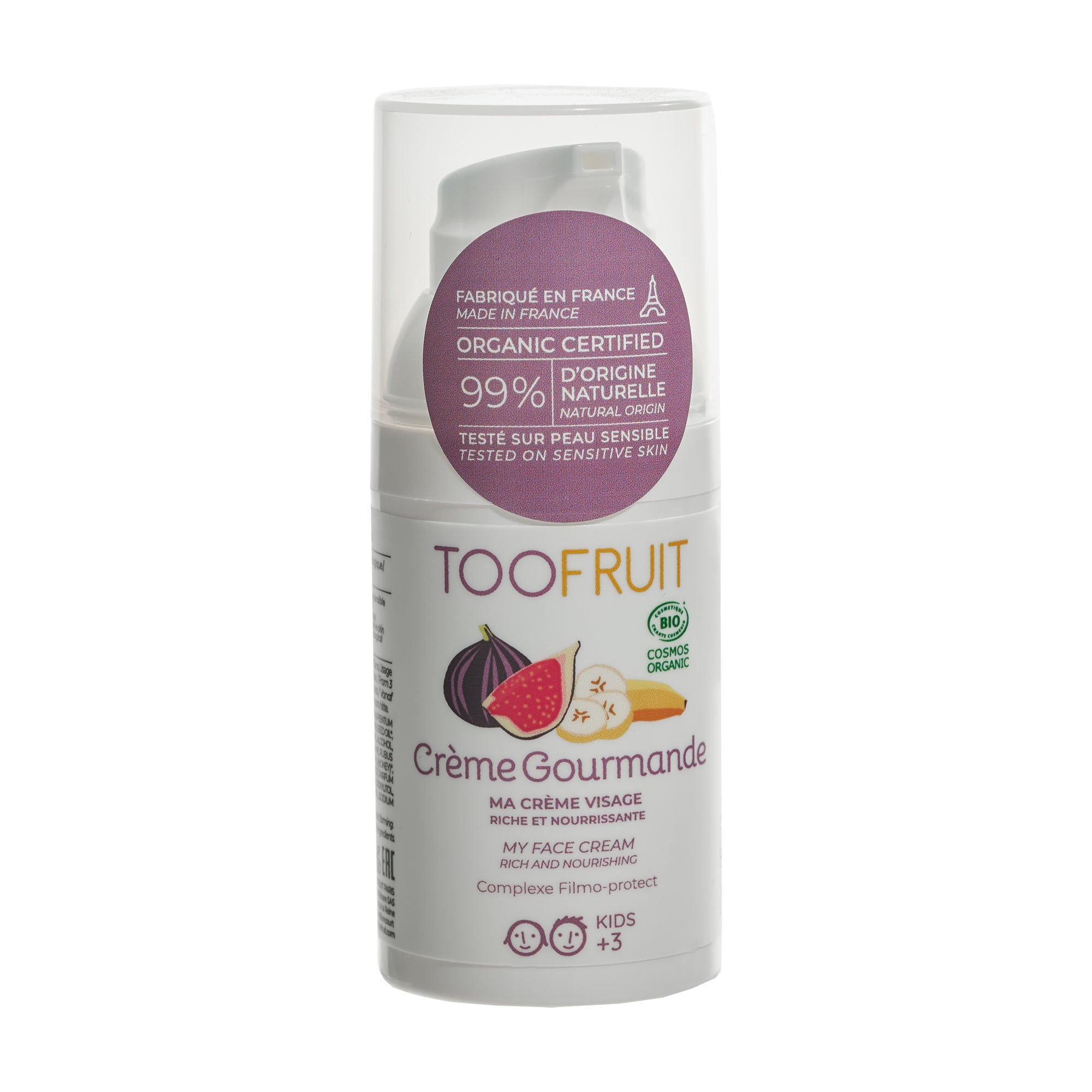 Дитячий крем для обличчя TOOFRUIT My Face Cream Rich And Nourishing Гурман, від 3 років, 30 мл