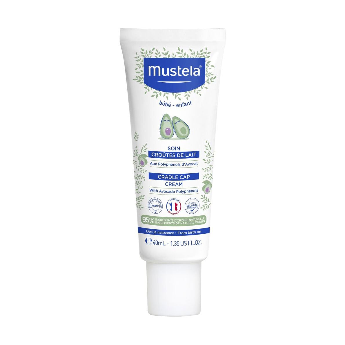 Дитячий крем від себорейних кірочок Mustela Bebe Cradle Cap Cream, 40 мл