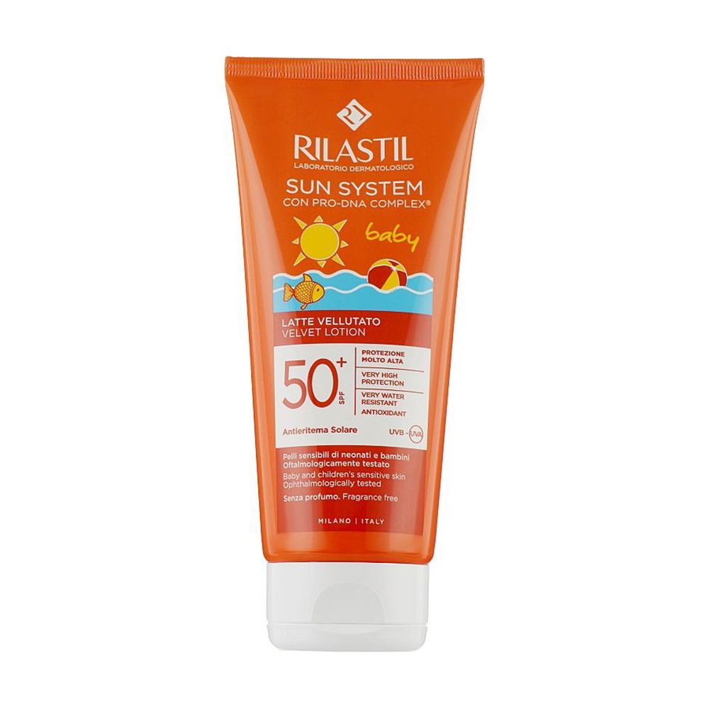 Дитячий лосьйон для тіла Rilastil Sun System Baby Velvet Lotion SPF 50+, 200 мл