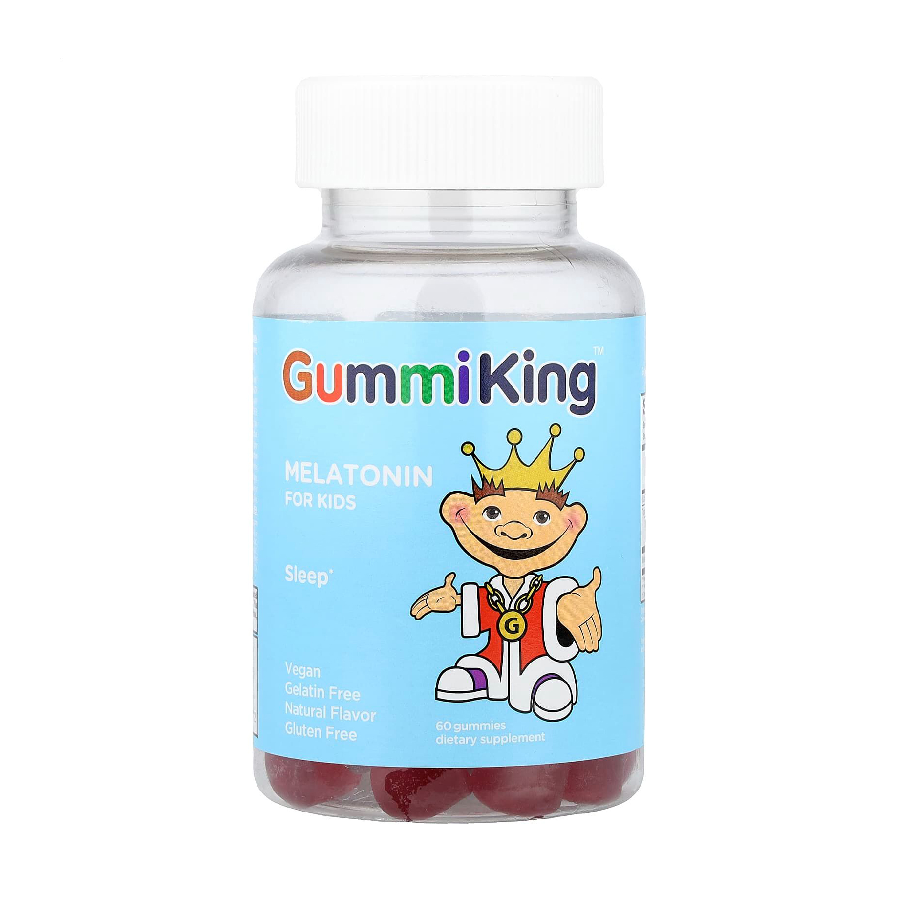 Дитячий мелатонін Gummi King Melatonin For Kids, 60 жувальних цукерок