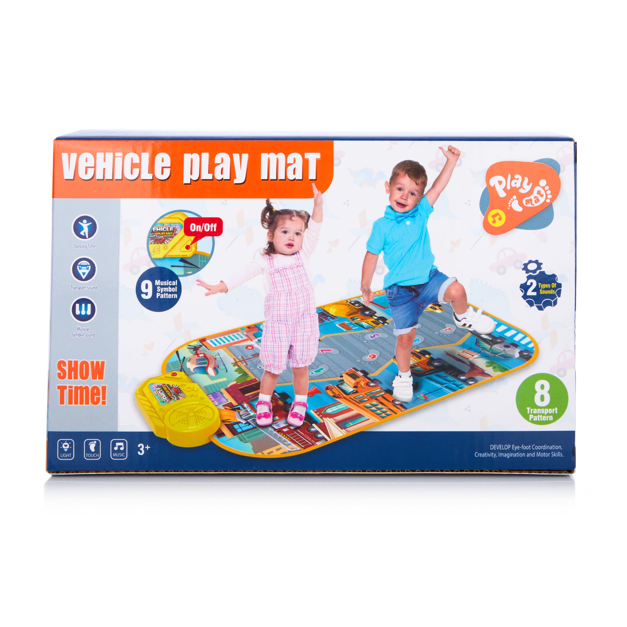 Дитячий музичний килимок NingToys Автотрек з машинками (DW802-4)