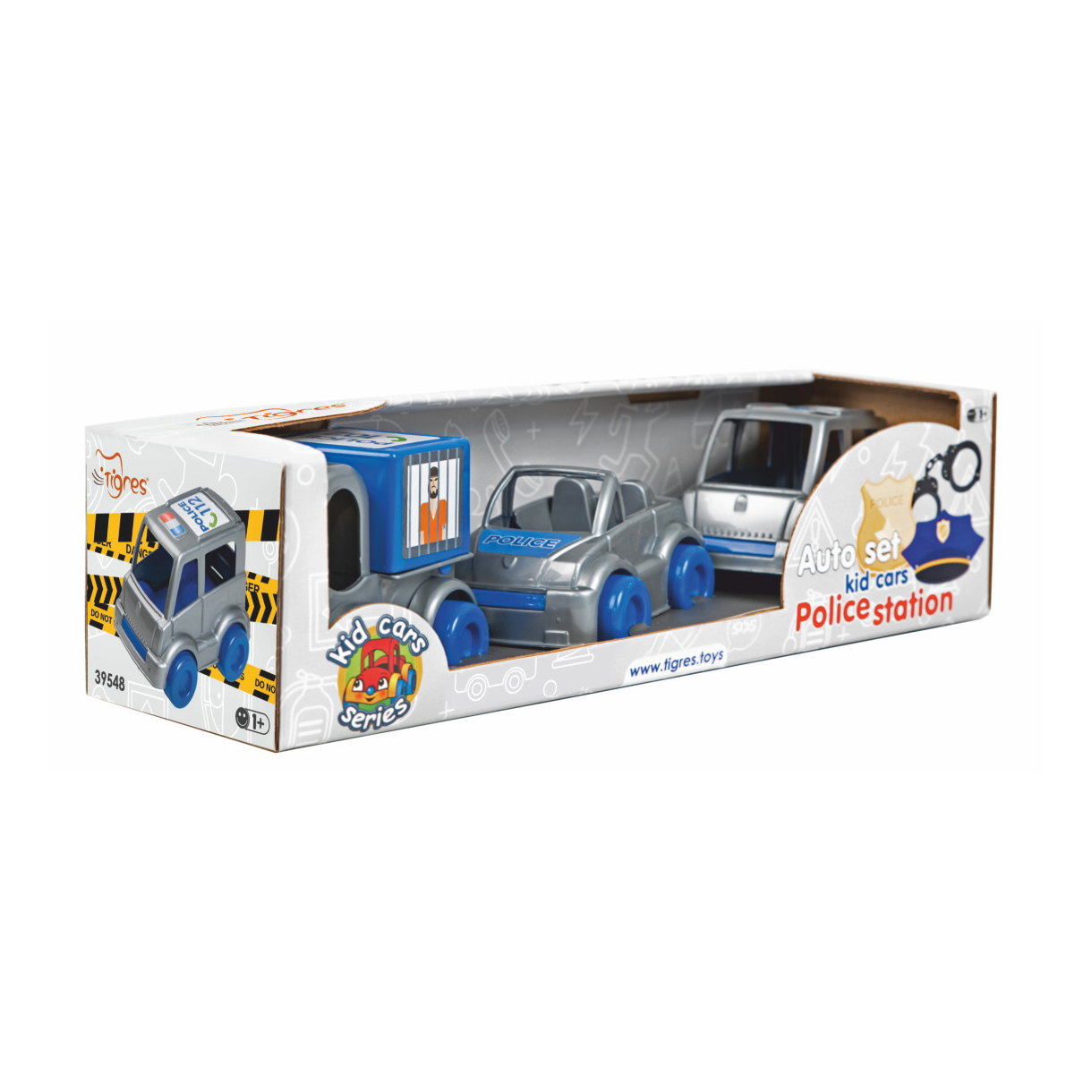 Дитячий набір авто Tigres Kid Cars Поліцейський, від 1 року, 26*9*9 см, (39548)