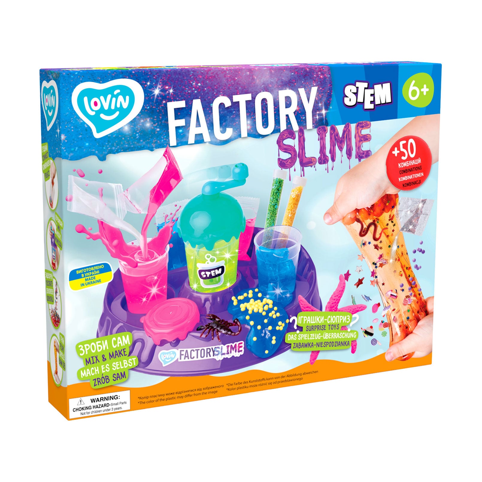Дитячий набір для експериментів Lovin Slime Factory, від 6 років, 7*37*29 см (80155)