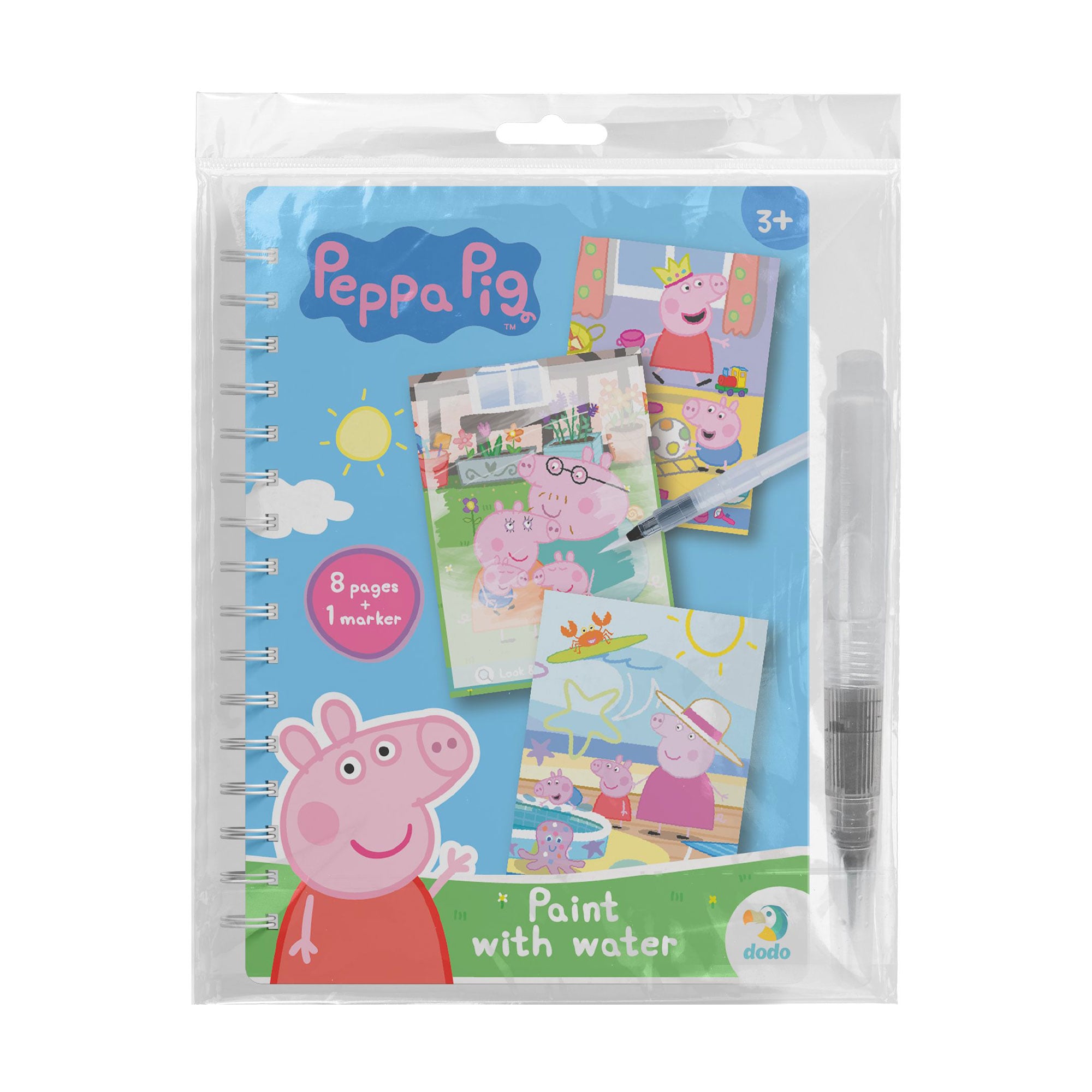 Дитячий набір для творчості DoDo Малюй водою: Peppa Pig, від 3 років (200645)