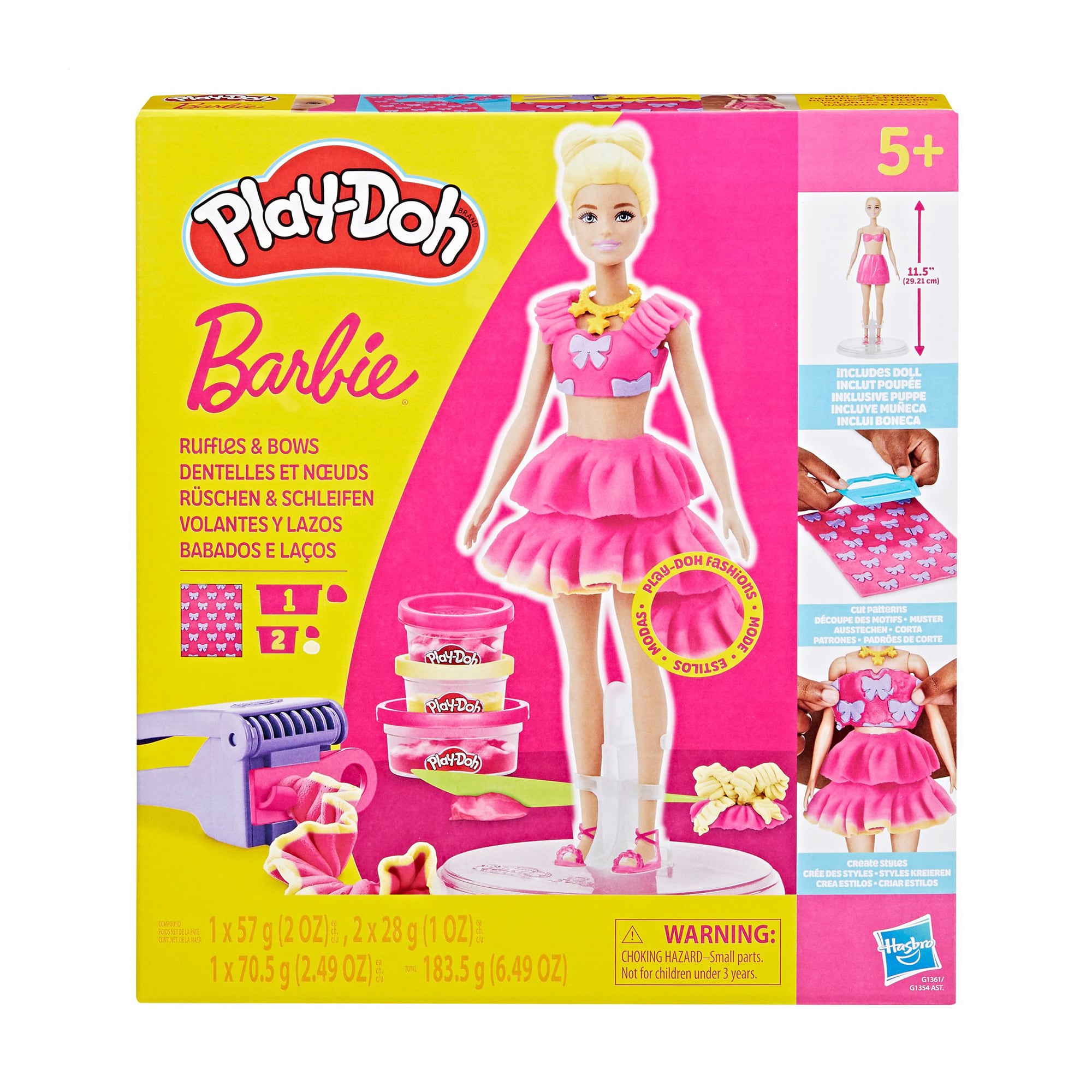 Дитячий набір для творчості Play-Doh Barbie Ruffles And Bows Set від 5 років (G1361)