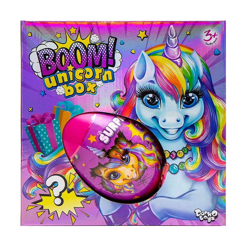 Дитячий набір ігрових предметів та ігор Danko Toys Boom! Unicorn Box від 3 років (BUB-01-01U)