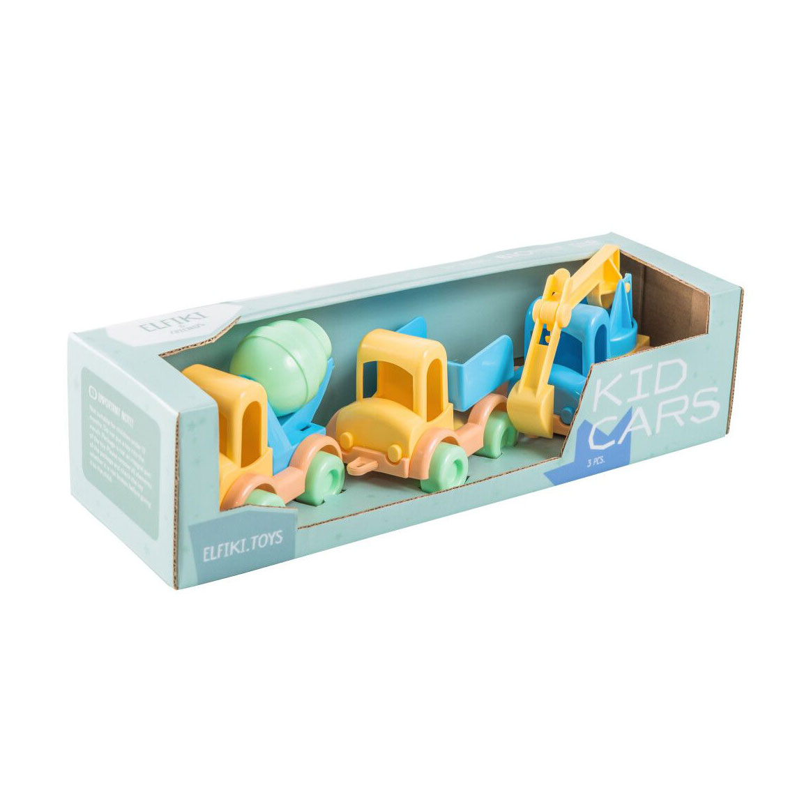Дитячий набір машинок Elfiki &amp; Friends Kid Cars, від 1 року (39738)