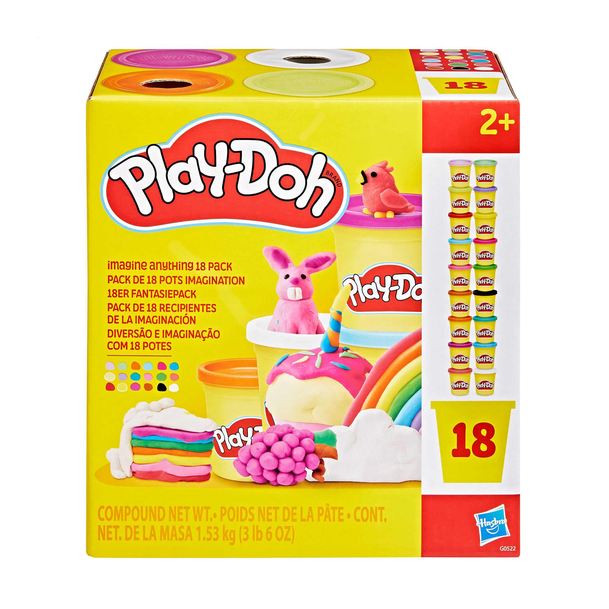 Дитячий набір пластиліну для творчості Play-Doh Imagine Anything, від 2 років, 18 шт (G0522)