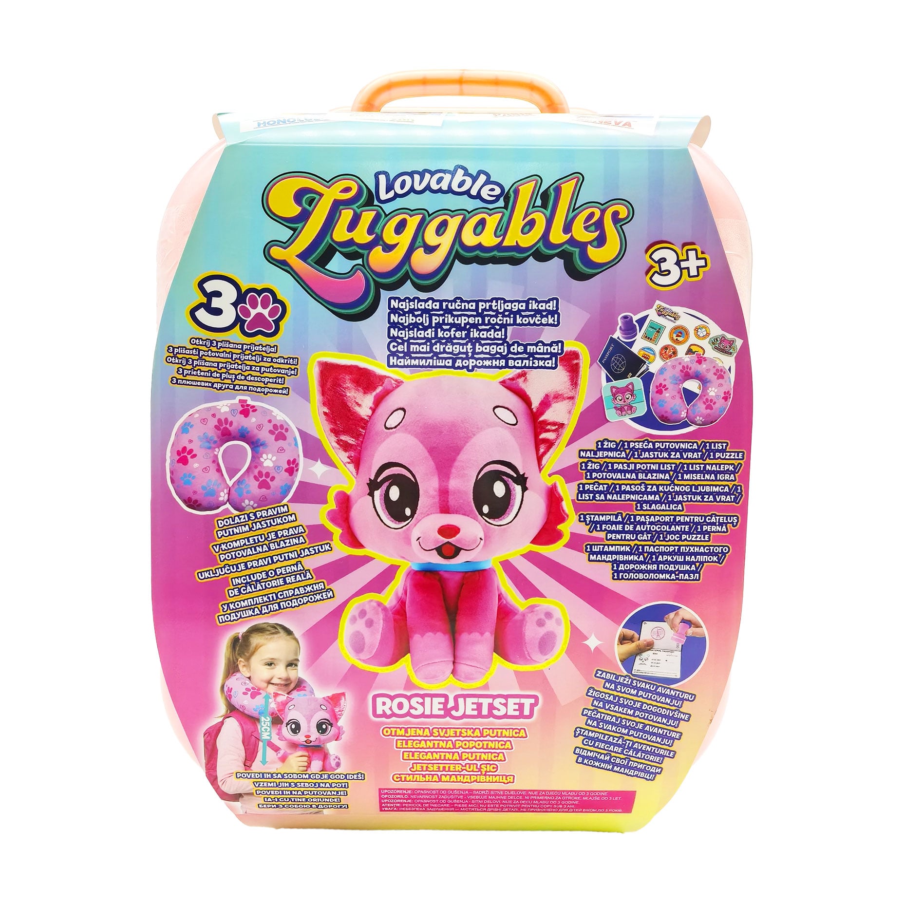 Дитячий набір-сюрприз Lovable Luggables з валізкою та м'якою іграшкою Rosie, від 3 років (29491)