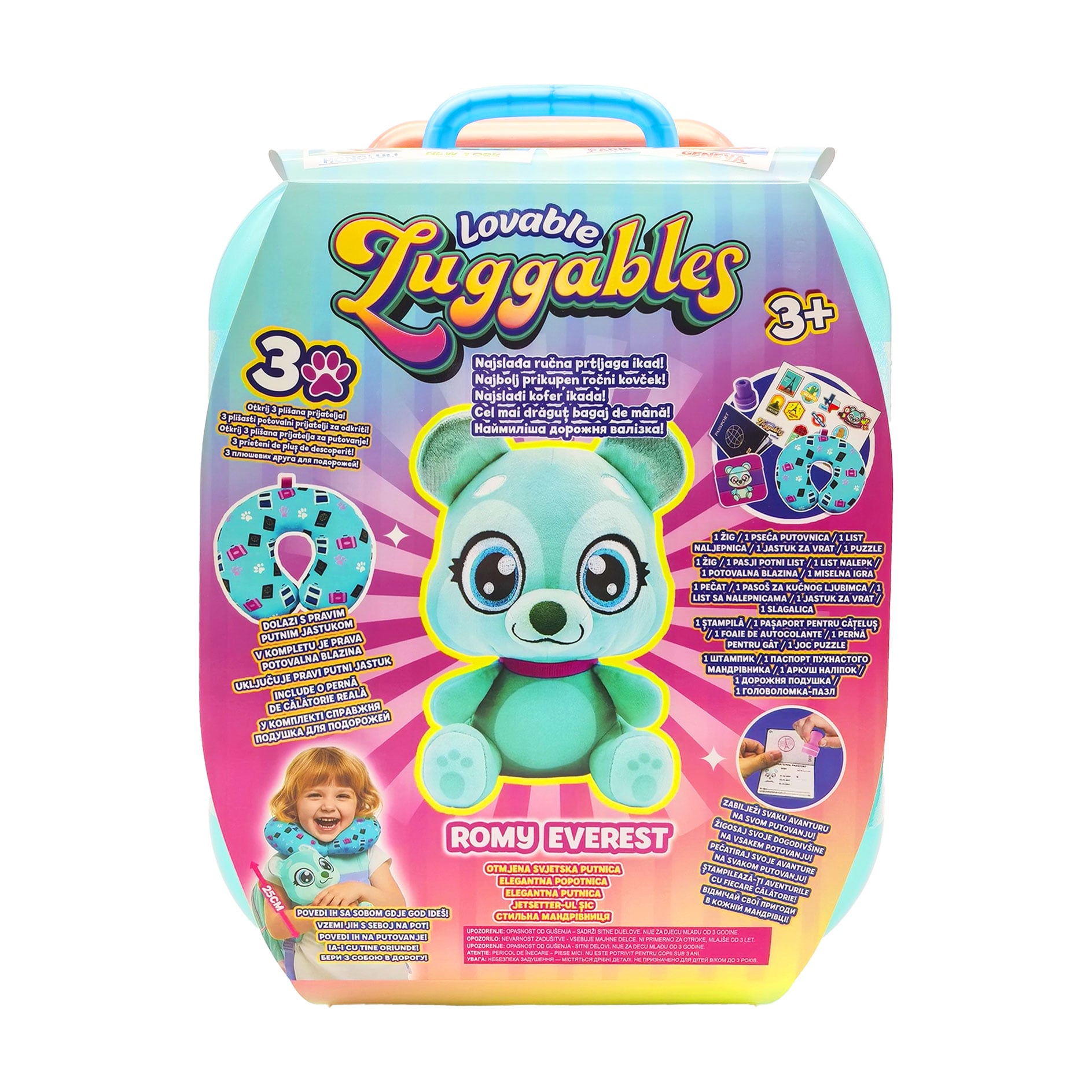 Дитячий набір-сюрприз Lovable Luggables з валізкою та м'якою іграшкою Romy, від 3 років (29538)