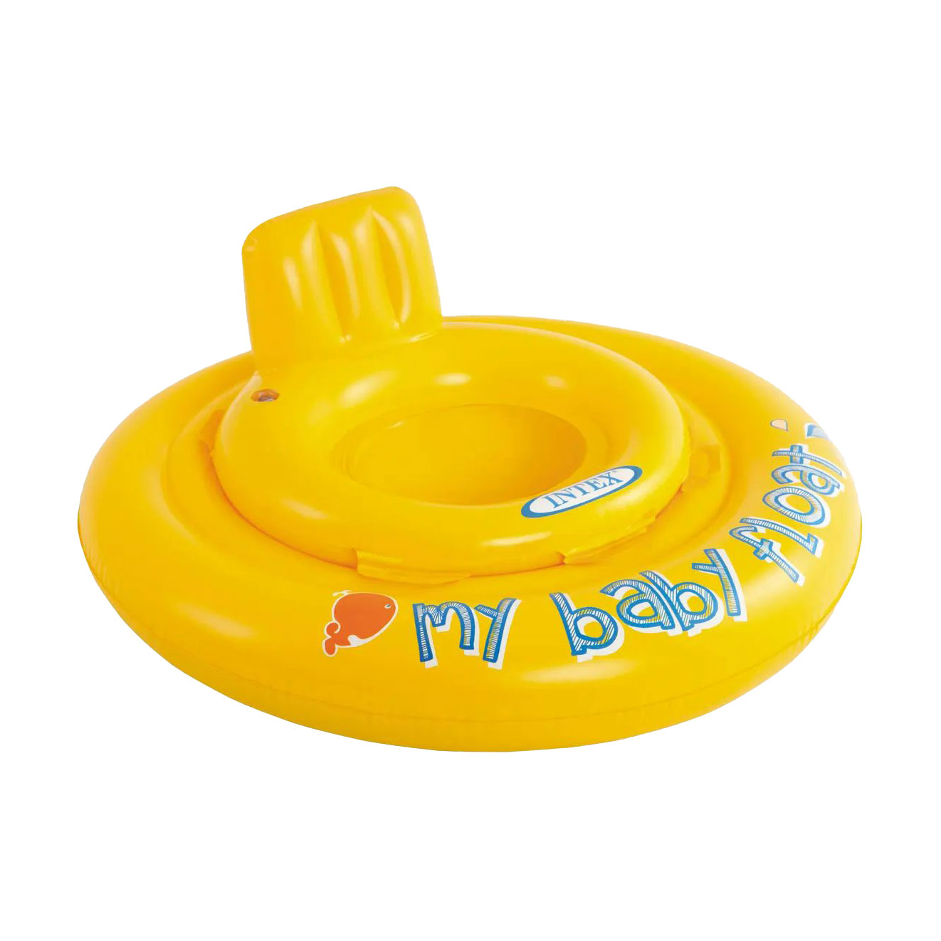 Дитячий надувний пліт-круг Intex My Baby Float з отворами для ніг, від 6 місяців, 70 см (56585)