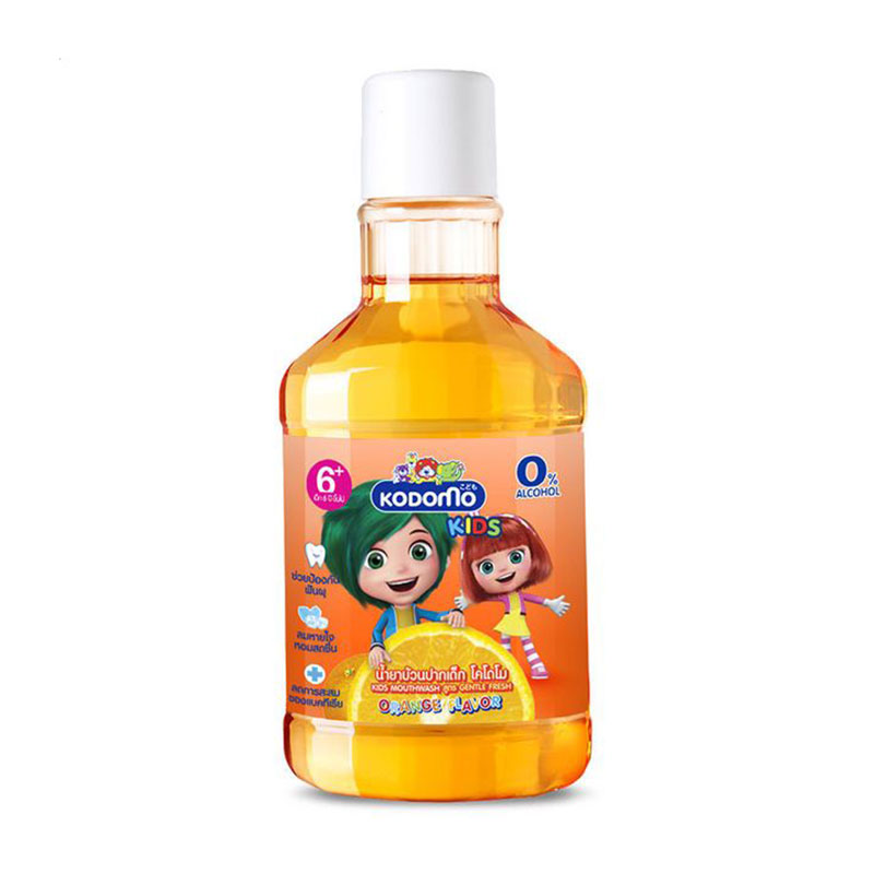 Дитячий ополіскувач для ротової порожнини Kodomo Kids Mouthwash Апельсин, від 6 років, 80 мл