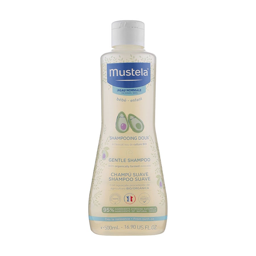 Дитячий пом'якшувальний шампунь для волосся Mustela Bebe Gentle Shampoo, 500 мл