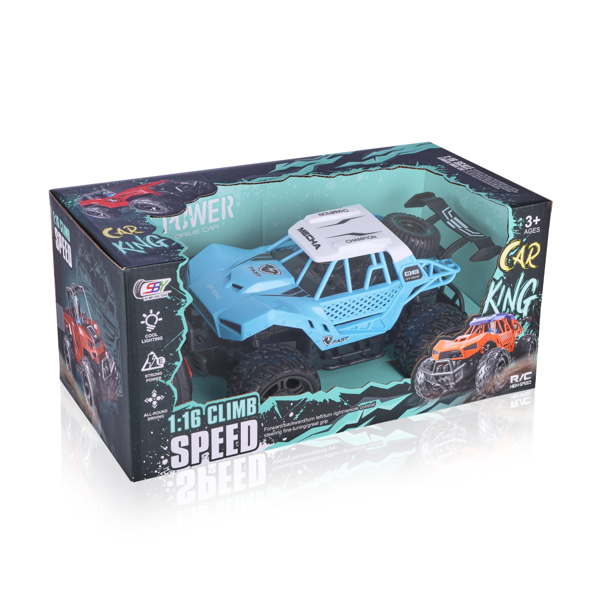 Дитячий позашляховий автомобіль Capable Toys на радіокеруванні, блакитно-білий, від 3 років (MH620850)