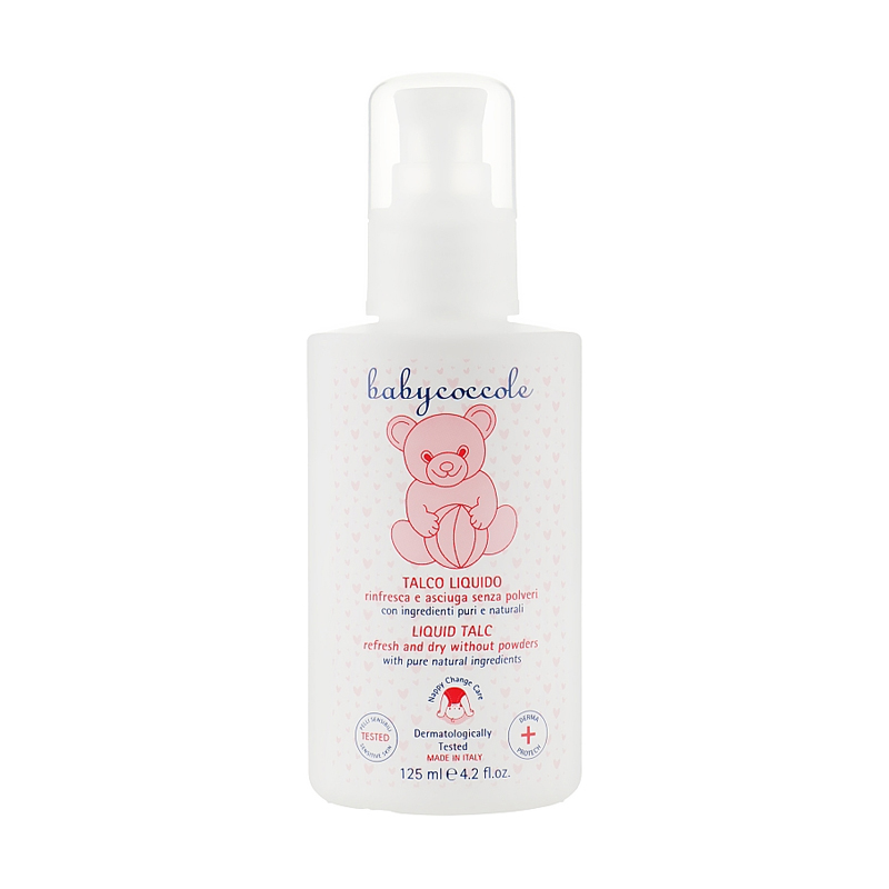 Дитячий рідкий тальк Babycoccole Liquid Talc, 0+, 125 мл
