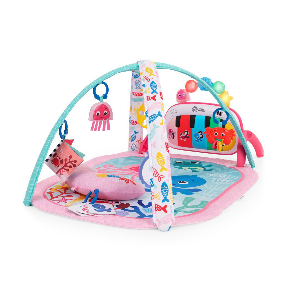 Дитячий розвивальний килимок 4 в 1 Baby Einstein 4-in-1 Kickin' Tunes Jellyfish Jamboree від народження (17413)