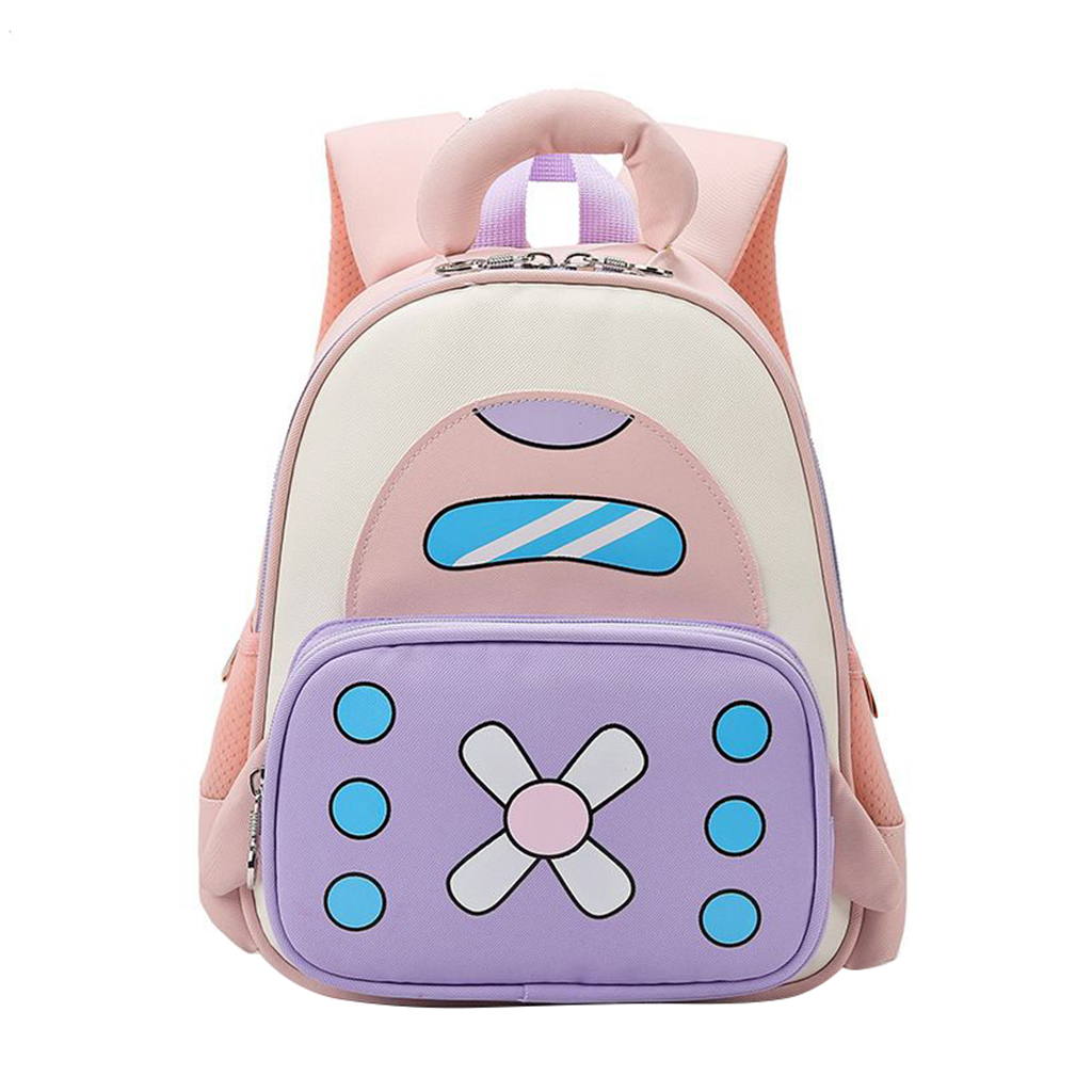 Дитячий рюкзак Jun Bags Космічний корабель, фіолетово-рожевий,25*26*16 см (25IMS019GRL)