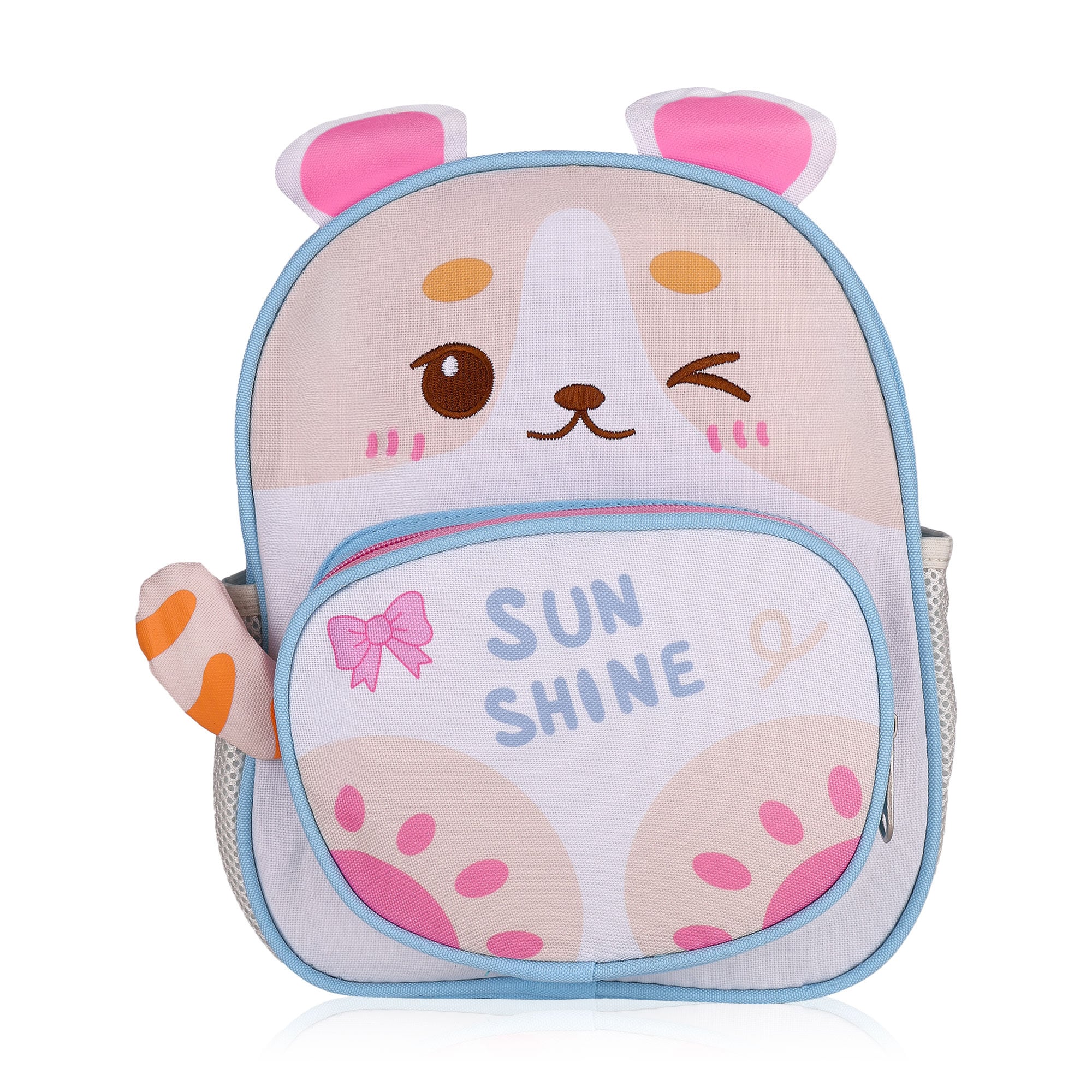 Дитячий рюкзак Jun Bags Привітне мишення, блакитно-рожево-тілесний (25IMS044CRK)