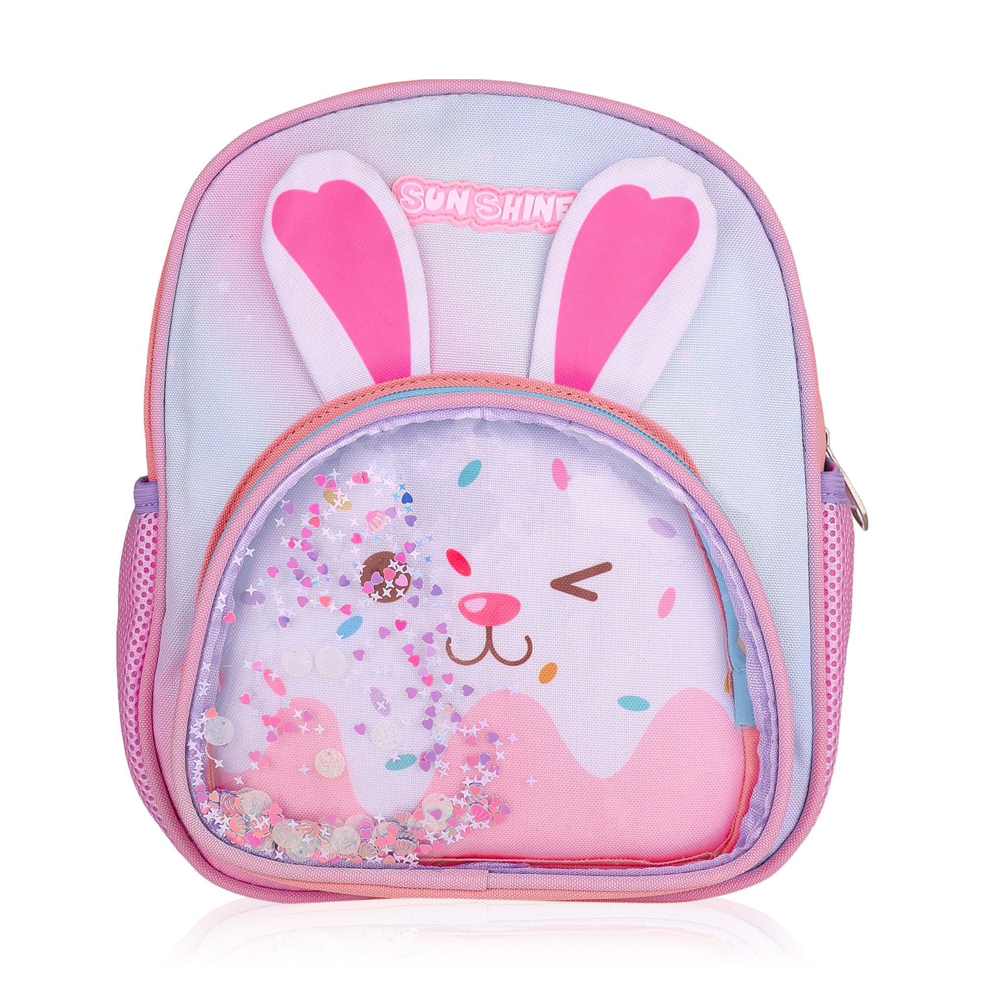 Дитячий рюкзак Jun Bags Яскраві герої Bunny з прозорим віконцем, 31*24*11 см (25IMS066BNN)