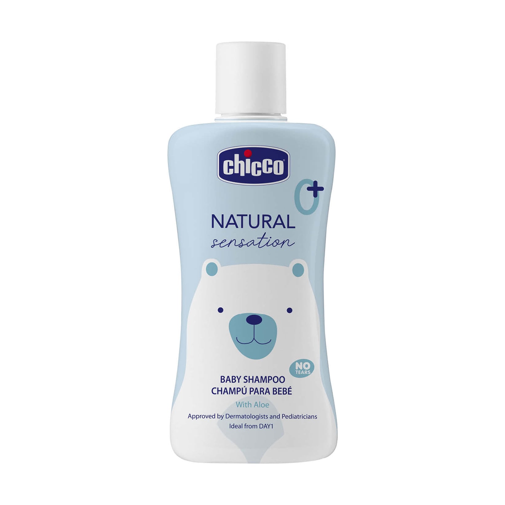 Дитячий шампунь Chicco Natural Sensation з алое та олією солодкого мигдалю, 200 мл
