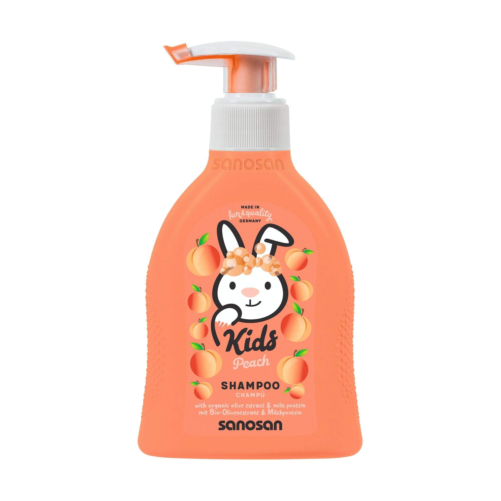 Дитячий шампунь Sanosan Kids Shampoo Персик, 200 мл