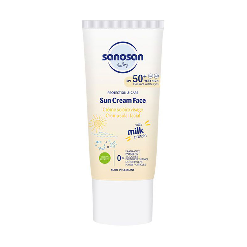 Дитячий сонцезахисний крем для обличчя Sanosan Baby Sun Cream Face SPF50+, 30 мл