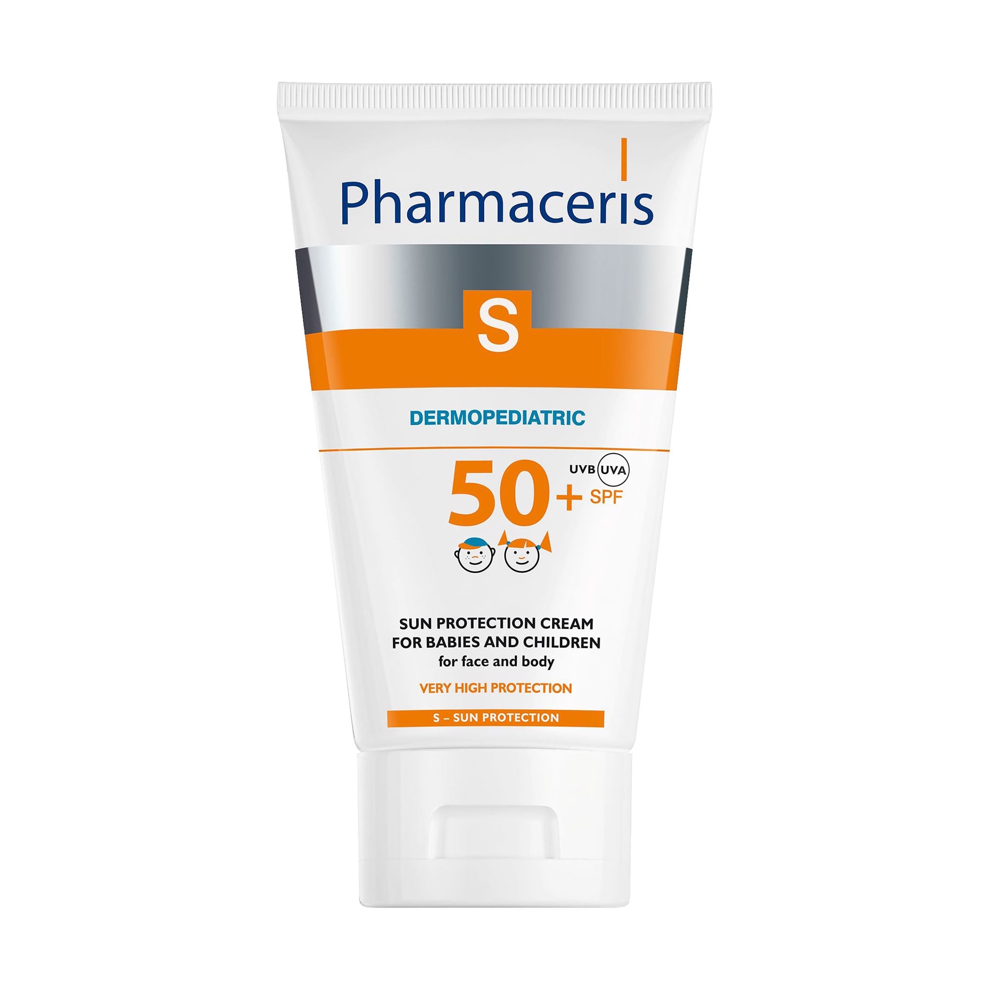 Дитячий сонцезахисний крем для обличчя та тіла Pharmaceris S Sun Protection Cream SPF 50+, 125 мл