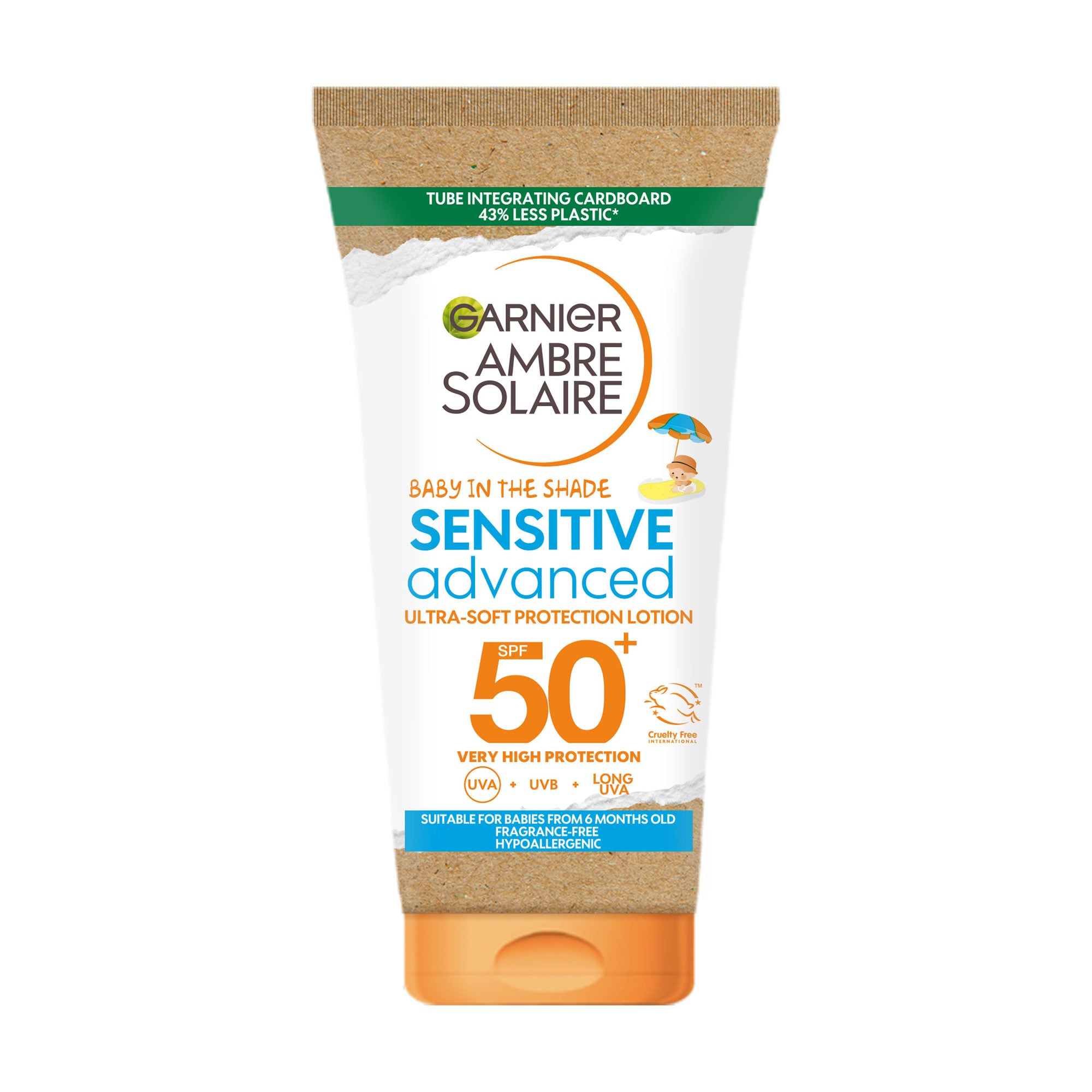 Дитячий сонцезахисний крем GARNIER Ambre Solaire SPF 50+ Малюк в тіні, 50 мл