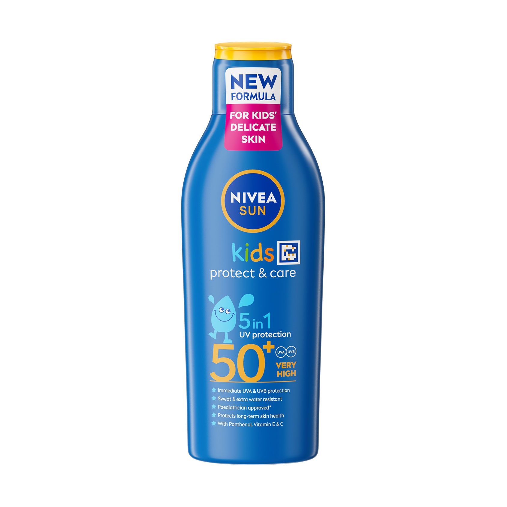 Дитячий сонцезахисний лосьйон NIVEA Sun Kids Protect &amp; Care 5 In 1 Захист та догляд, SPF 50+, 200 мл