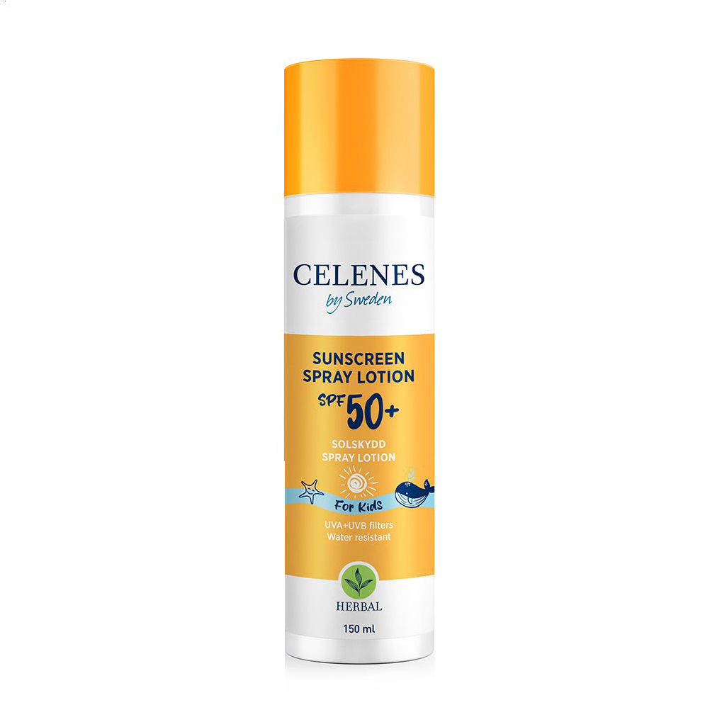 Дитячий сонцезахисний спрей-лосьйон Celenes Herbal Sunscreen Spray Lotion SPF 50+, 150 мл