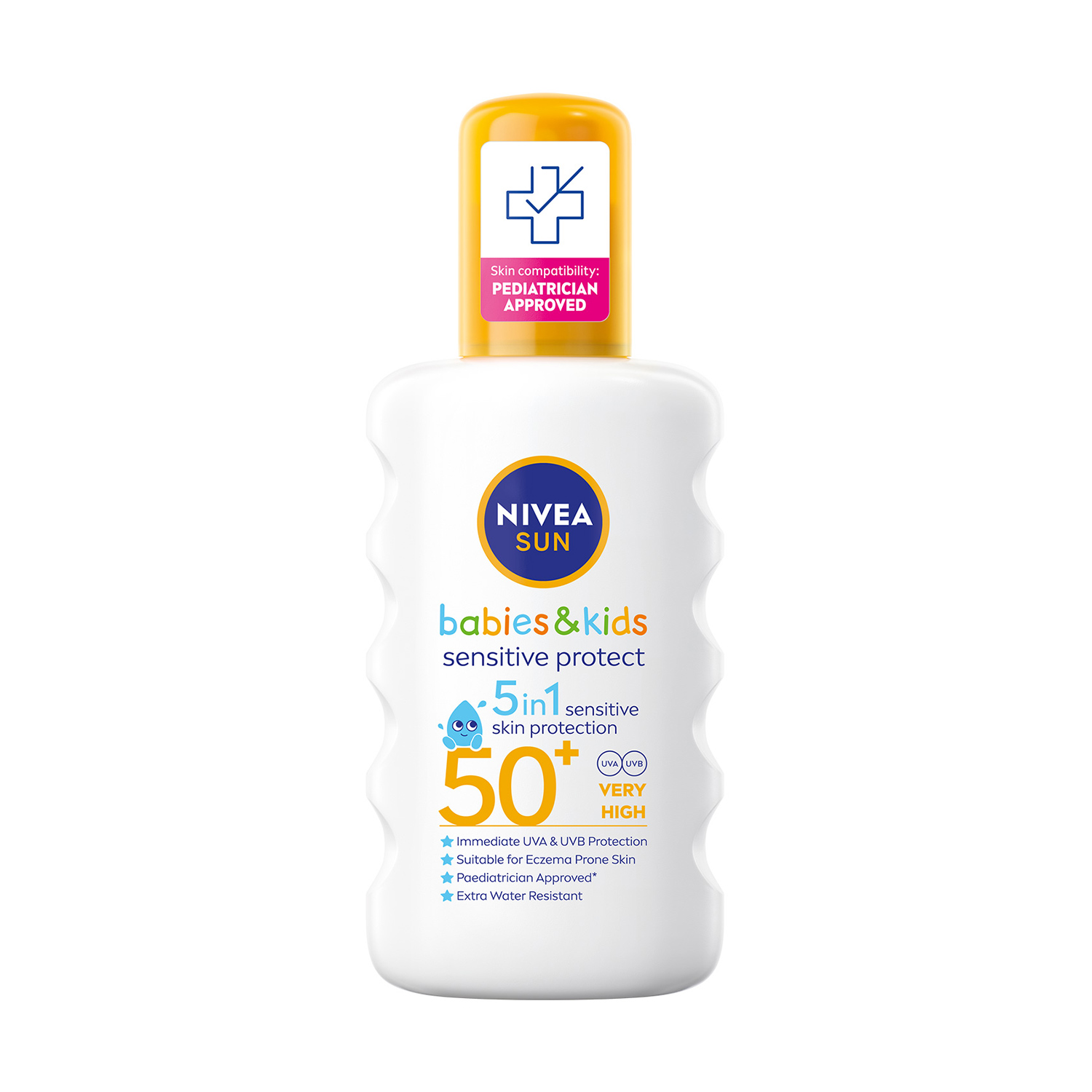 Дитячий сонцезахисний спрей NIVEA Sun Babies &amp; Kids SPF 50+ Захист для чутливої шкіри, 200 мл