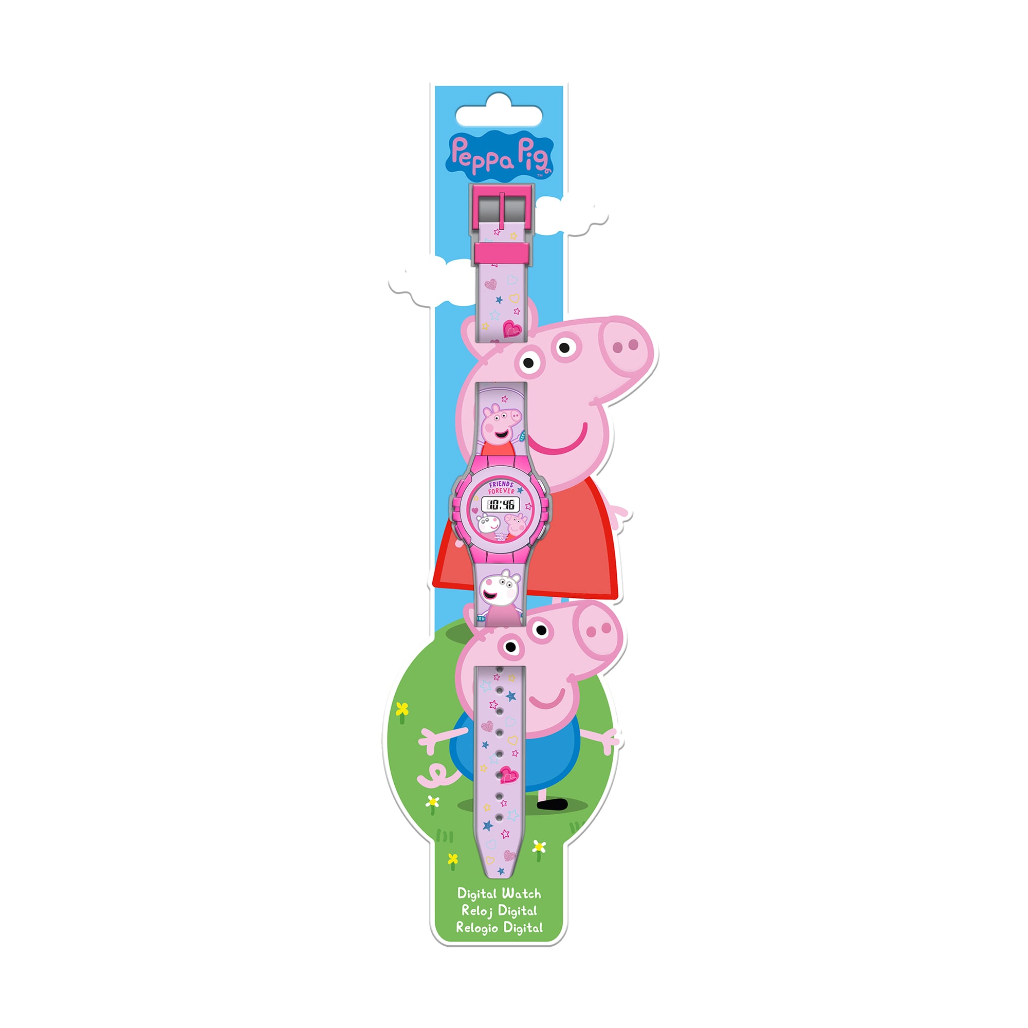 Дитячий цифровий годинник Kids Licensing Peppa Pig Digital Watch (PP09046)