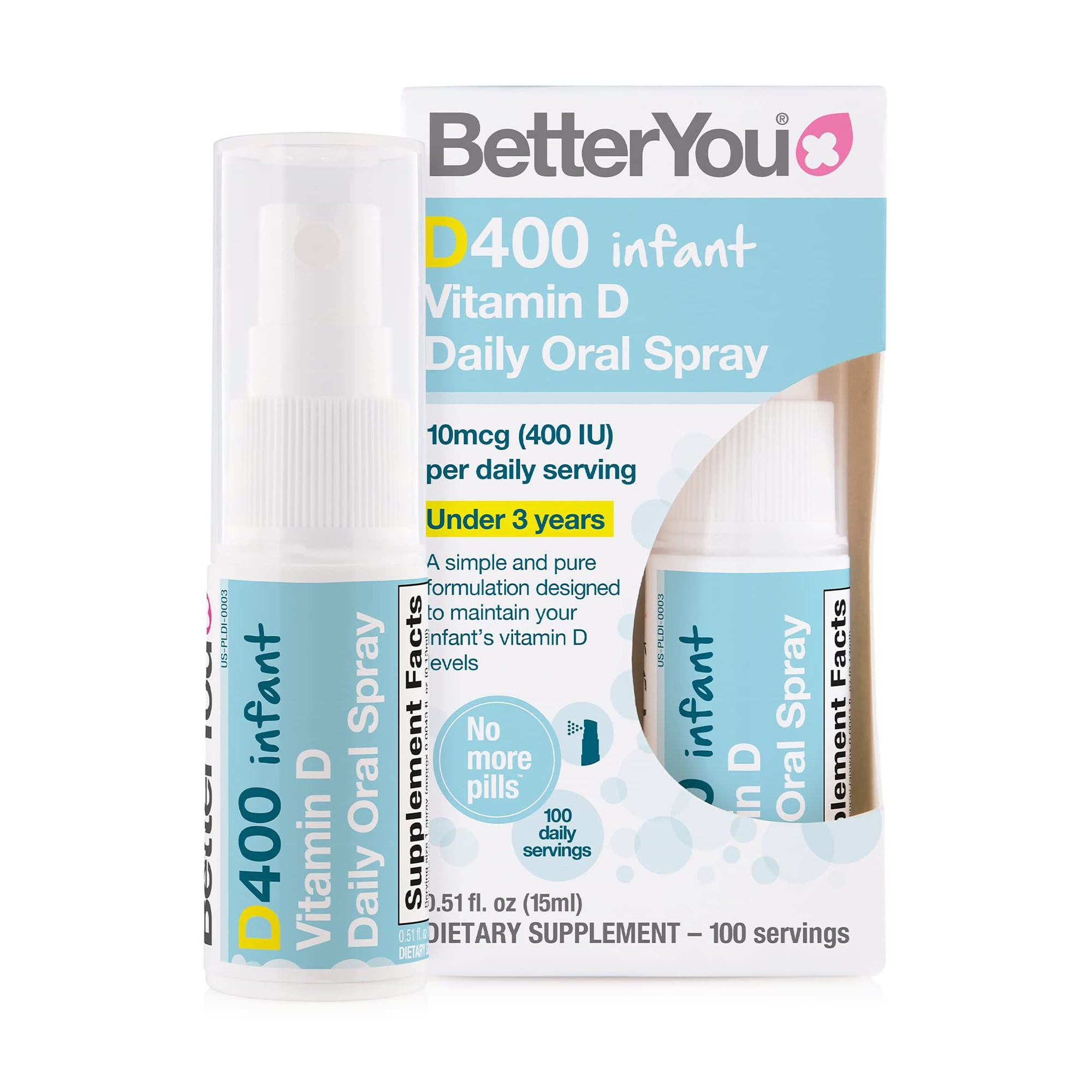 Дитячий Вітамін Д BetterYou D400 Infant Vitamin D Spray в спреї, 15 мл
