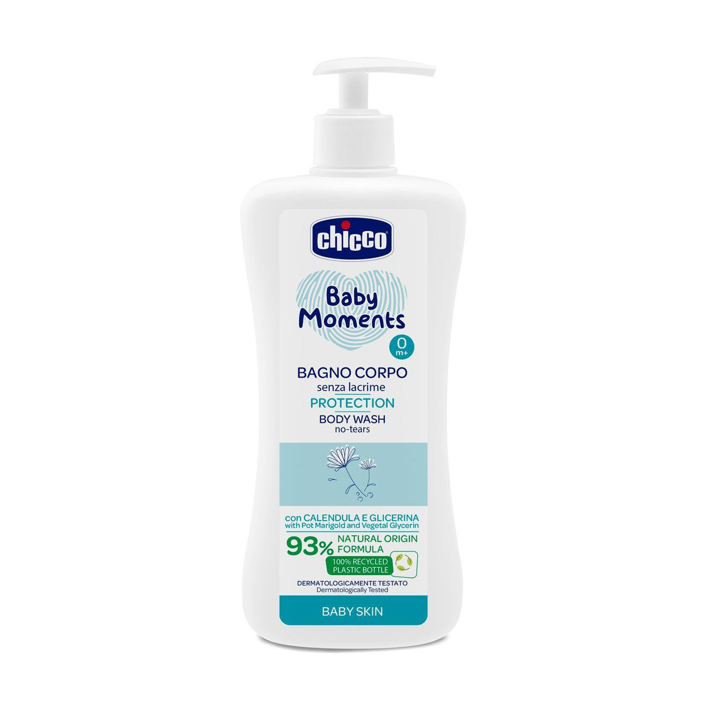 Дитячий захисний гель для купання Chicco Baby Moments Protection No Tears Body Wash Без сліз, 500 мл