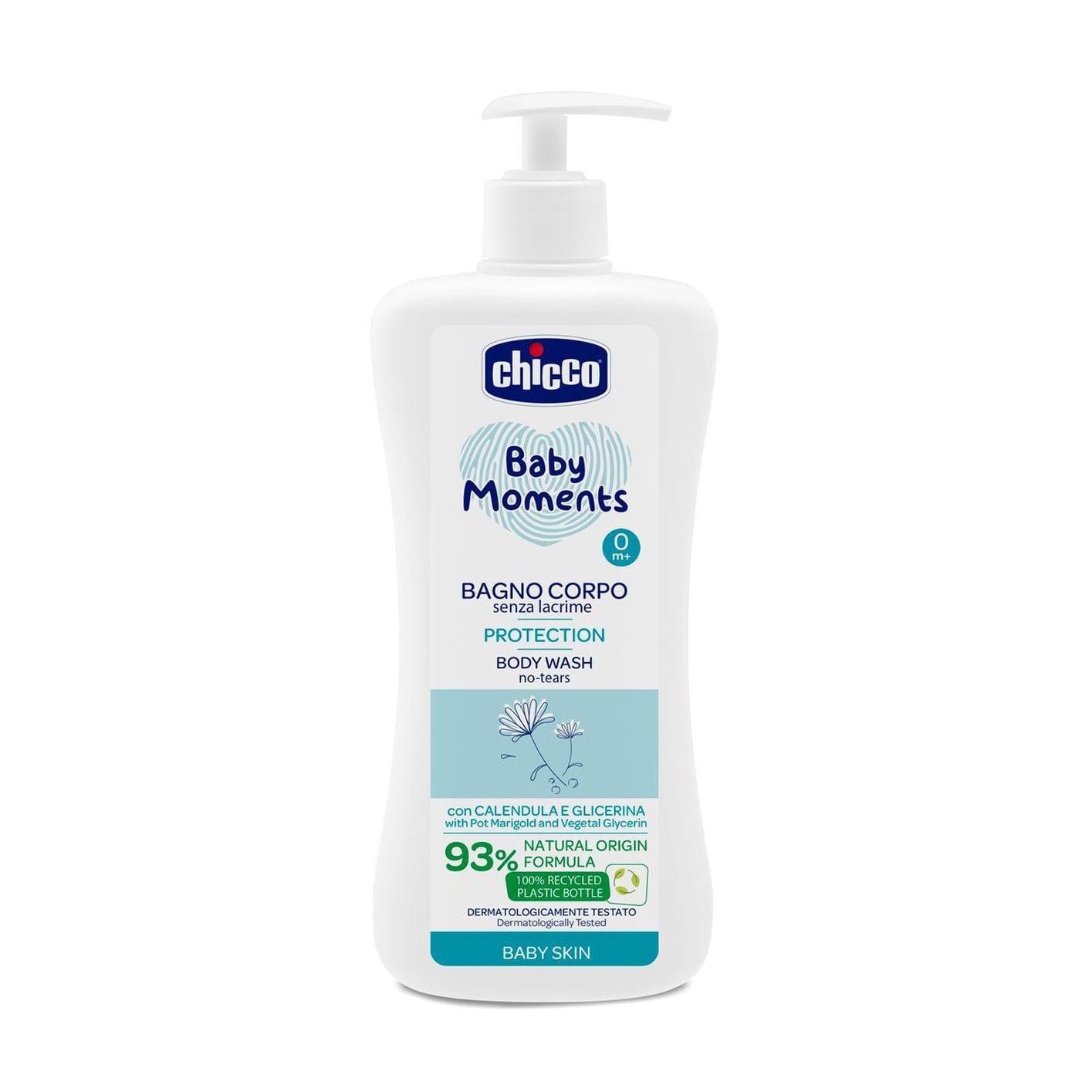 Дитячий захисний гель для купання Chicco Baby Moments Protection No Tears Body Wash Без сліз, 750 мл