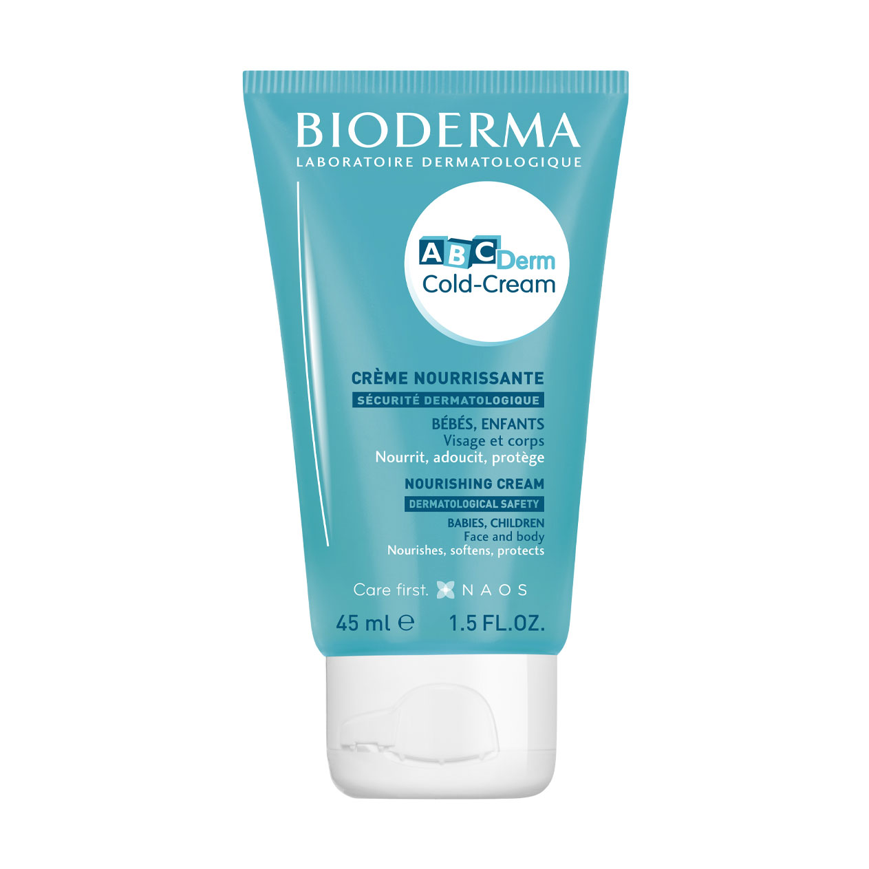 Дитячий живильний крем для обличчя та тіла Bioderma ABCDerm Cold-Cream Nourishing Cream захисний, пом'якшувальний, 45 мл