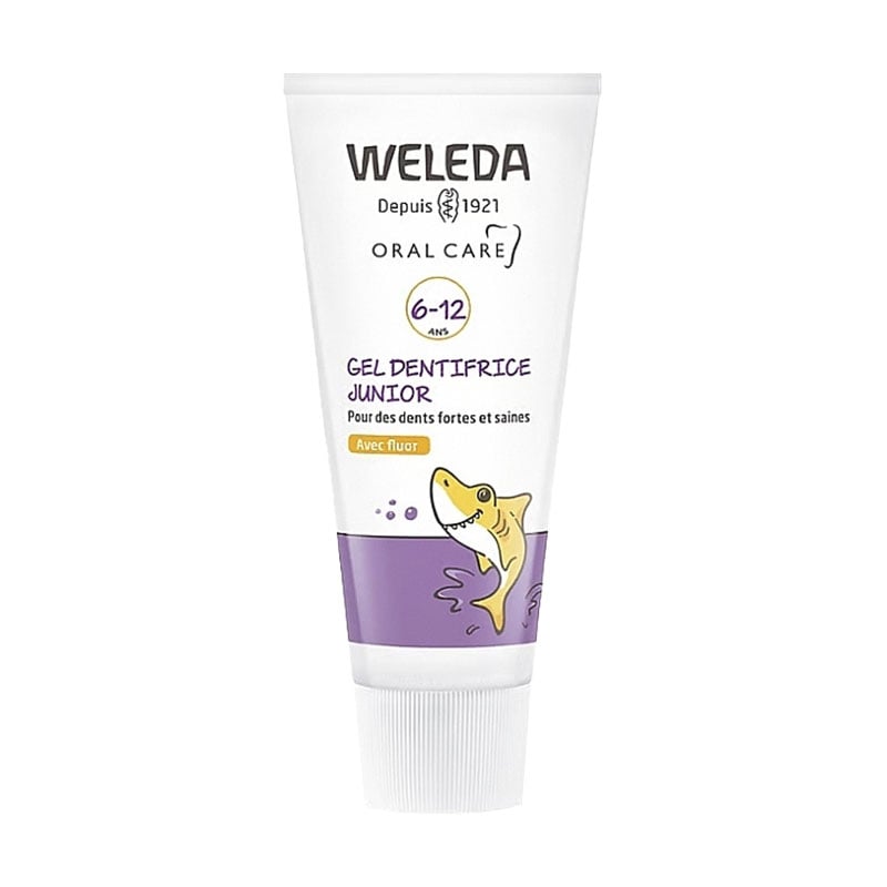 Дитячий зубний гель Weleda Oral Care Junior Fluor Toothpaste Gel із фтором,  від 6 до 12 років, 50 мл